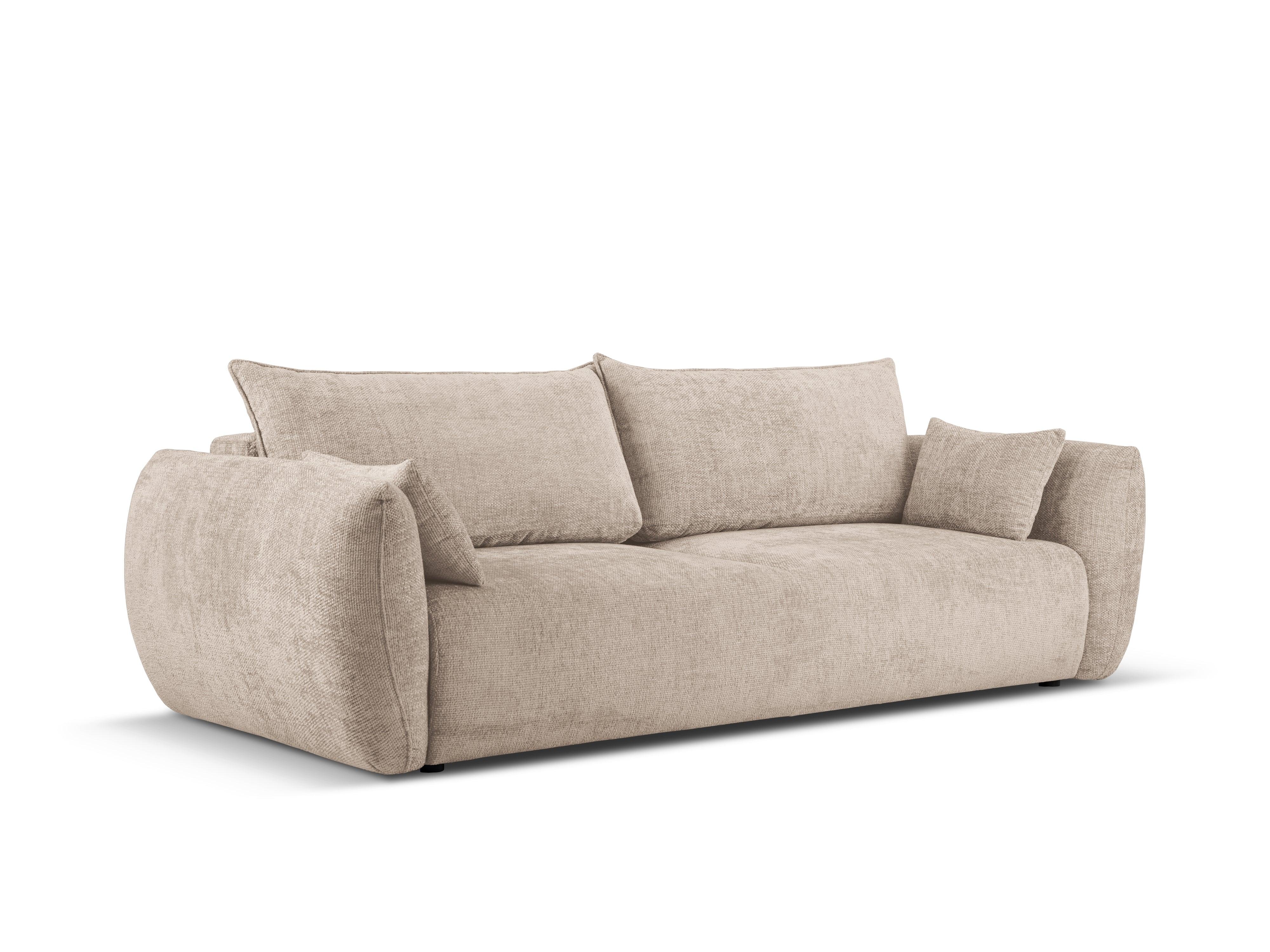 Sofa z funkcją spania MATERA beżowy szenil Cosmopolitan Design Eye on Design