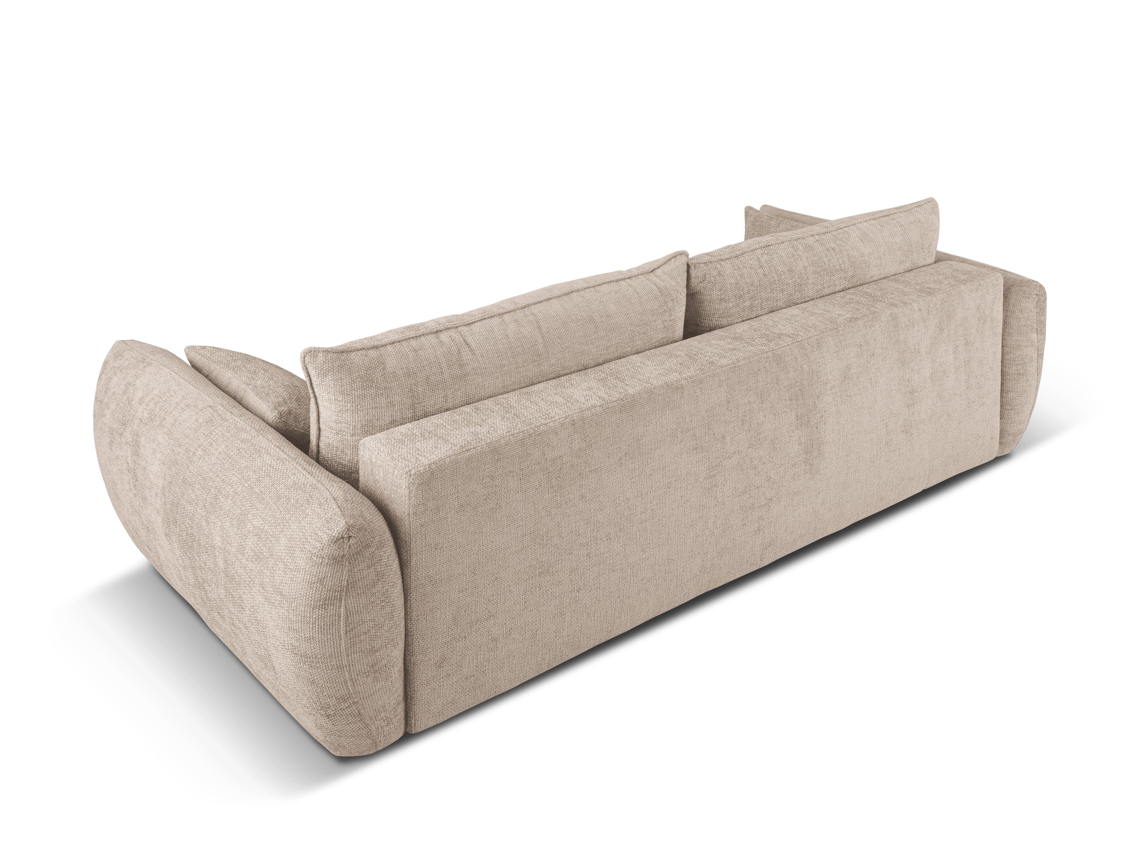 Sofa z funkcją spania MATERA beżowy szenil Cosmopolitan Design Eye on Design