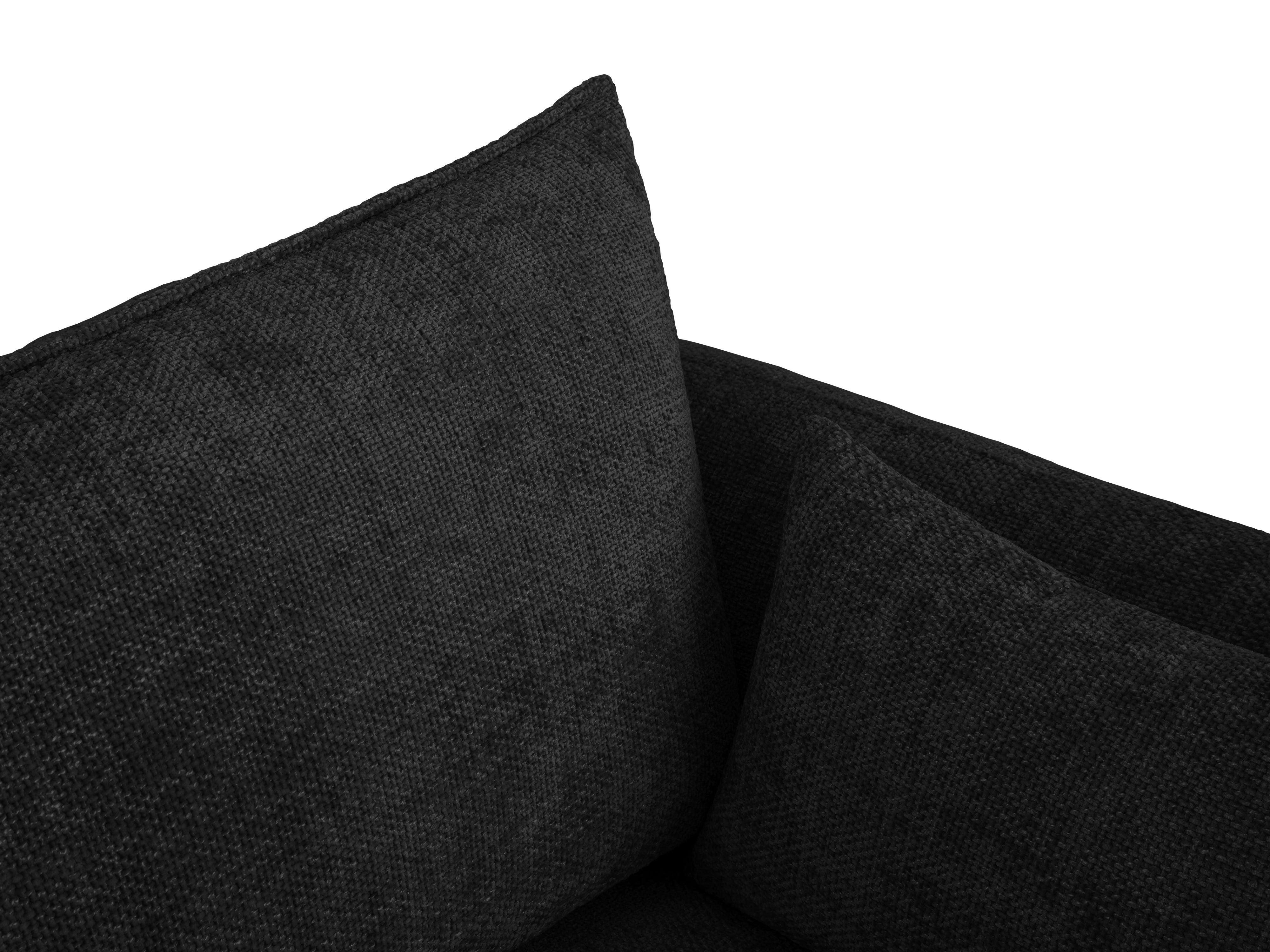 Sofa z funkcją spania MATERA czarny szenil – Cosmopolitan Design