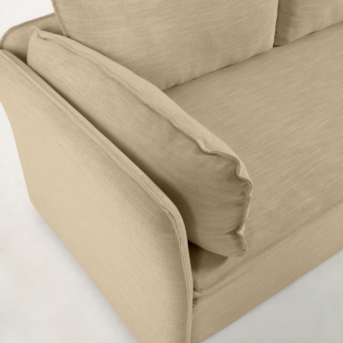 Sofa z funkcją spania TANIT beżowy La Forma Eye on Design