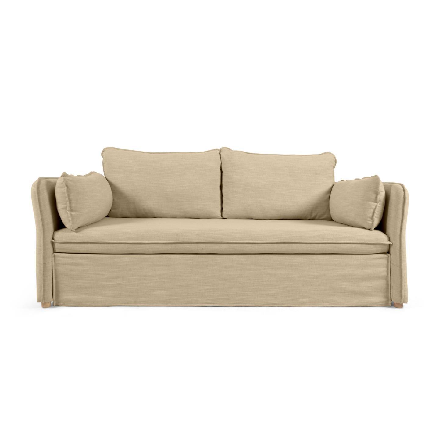 Sofa z funkcją spania TANIT beżowy La Forma Eye on Design