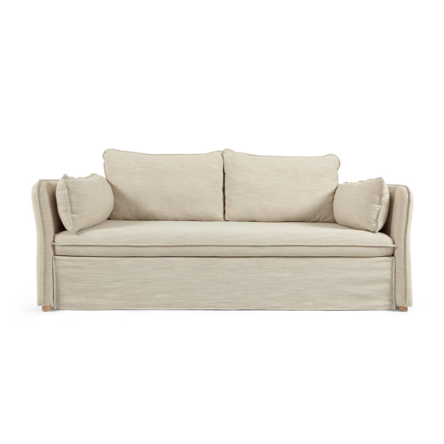 Sofa z funkcją spania TANIT kremowy La Forma Eye on Design