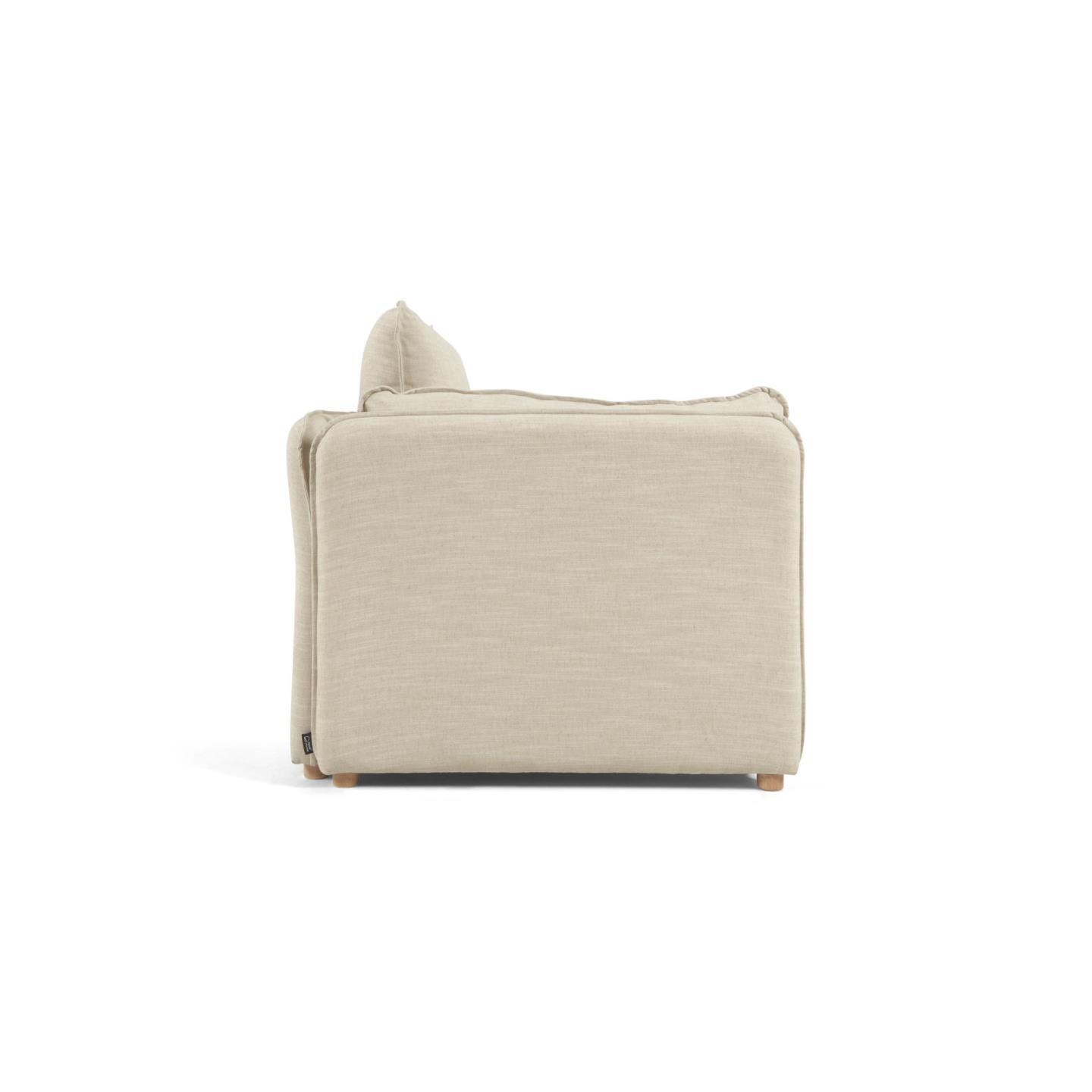 Sofa z funkcją spania TANIT kremowy La Forma Eye on Design