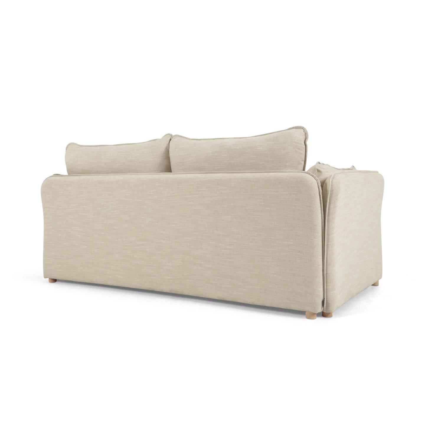 Sofa z funkcją spania TANIT kremowy La Forma Eye on Design