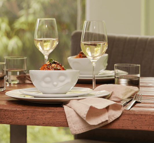 Średnia miseczka HAPPY biały 58products Eye on Design