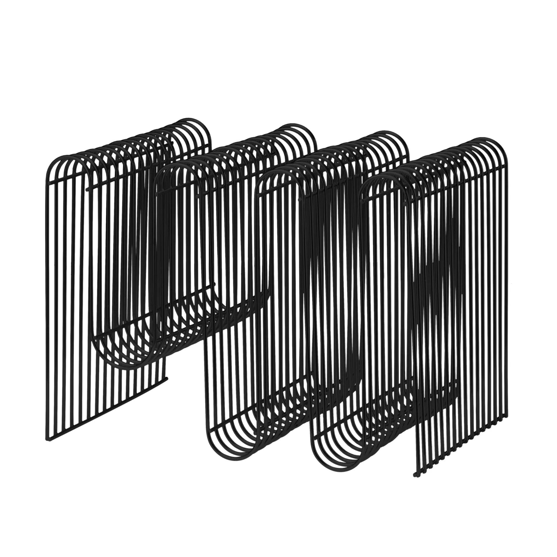 Stojak na czasopisma CURVA czarny AYTM Eye on Design