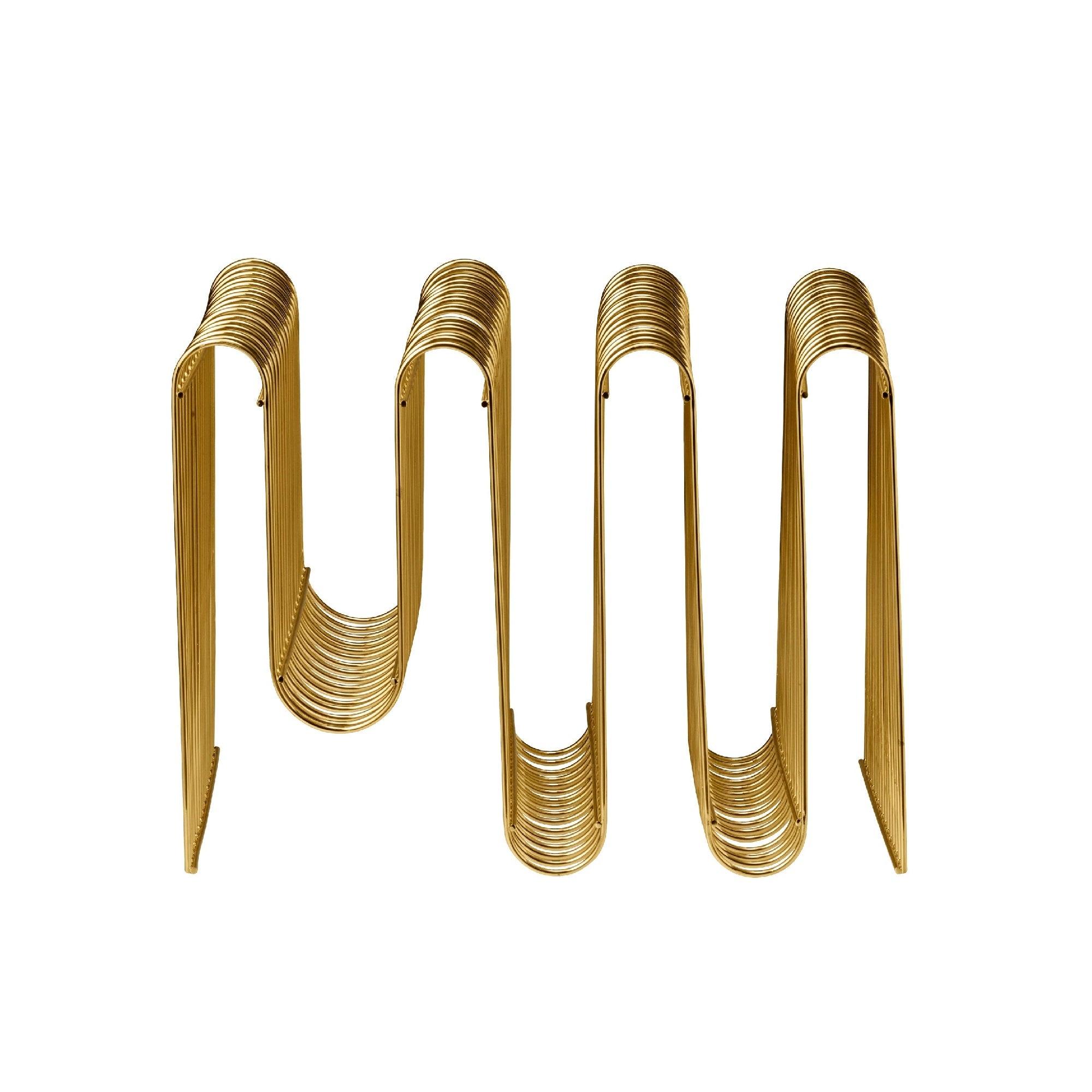 Stojak na czasopisma CURVA złoty AYTM Eye on Design