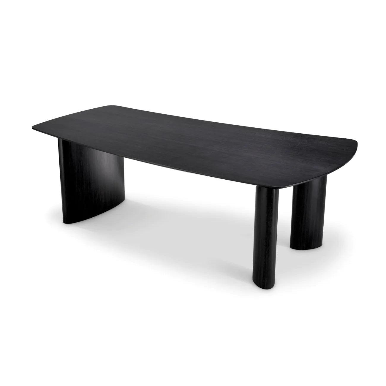 Stół BERGMAN grafitowy fornir dębowy Eichholtz Eye on Design