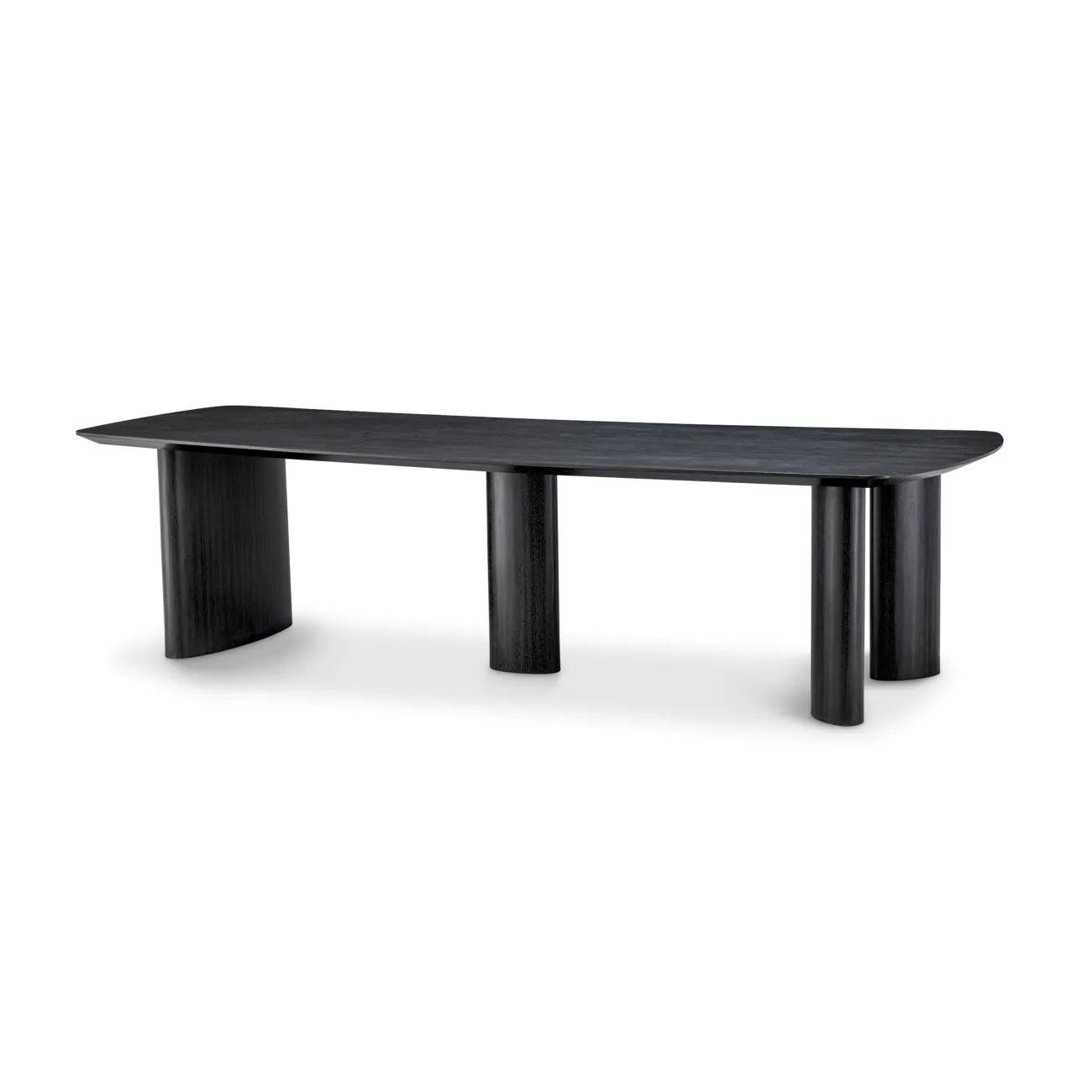 Stół BERGMAN grafitowy fornir dębowy Eichholtz Eye on Design