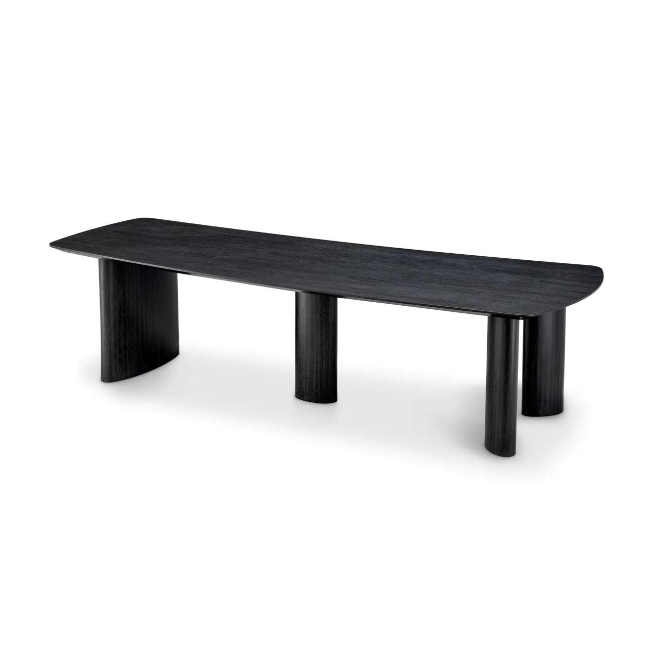 Stół BERGMAN grafitowy fornir dębowy Eichholtz Eye on Design