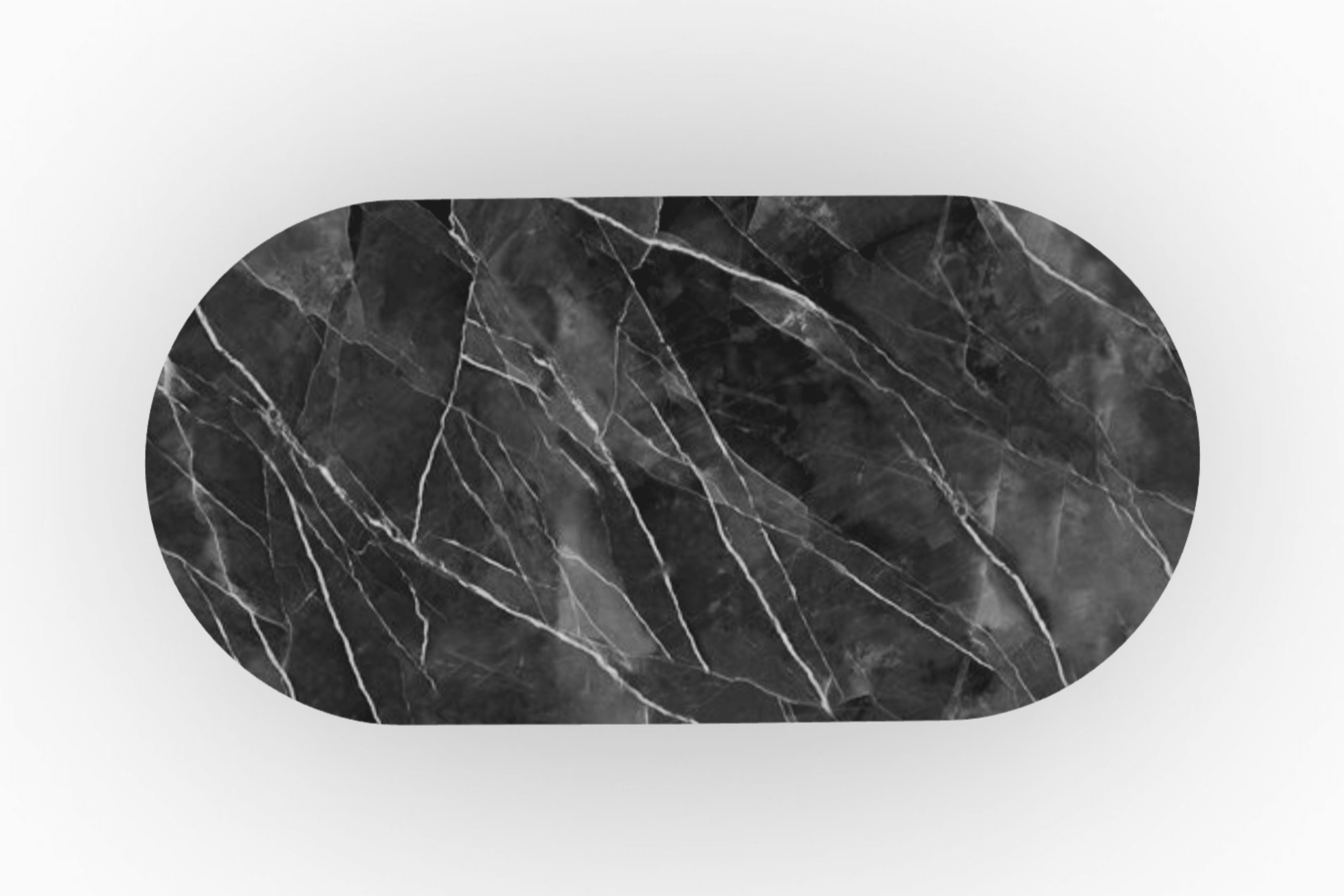 Stół elipsa ABREY antracytowy marmur Calligaris Eye on Design