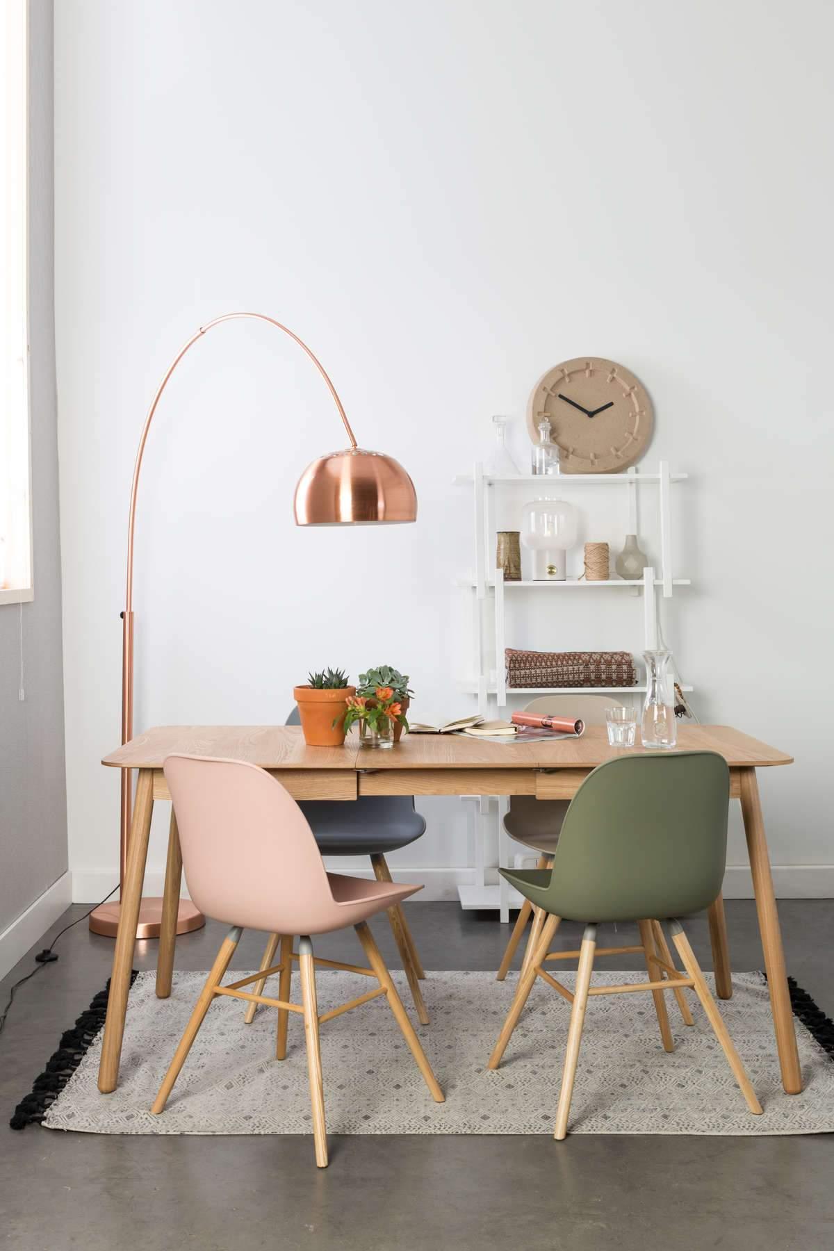 Stół GLIMPS 120/162 x 80 jesionowy Zuiver Eye on Design