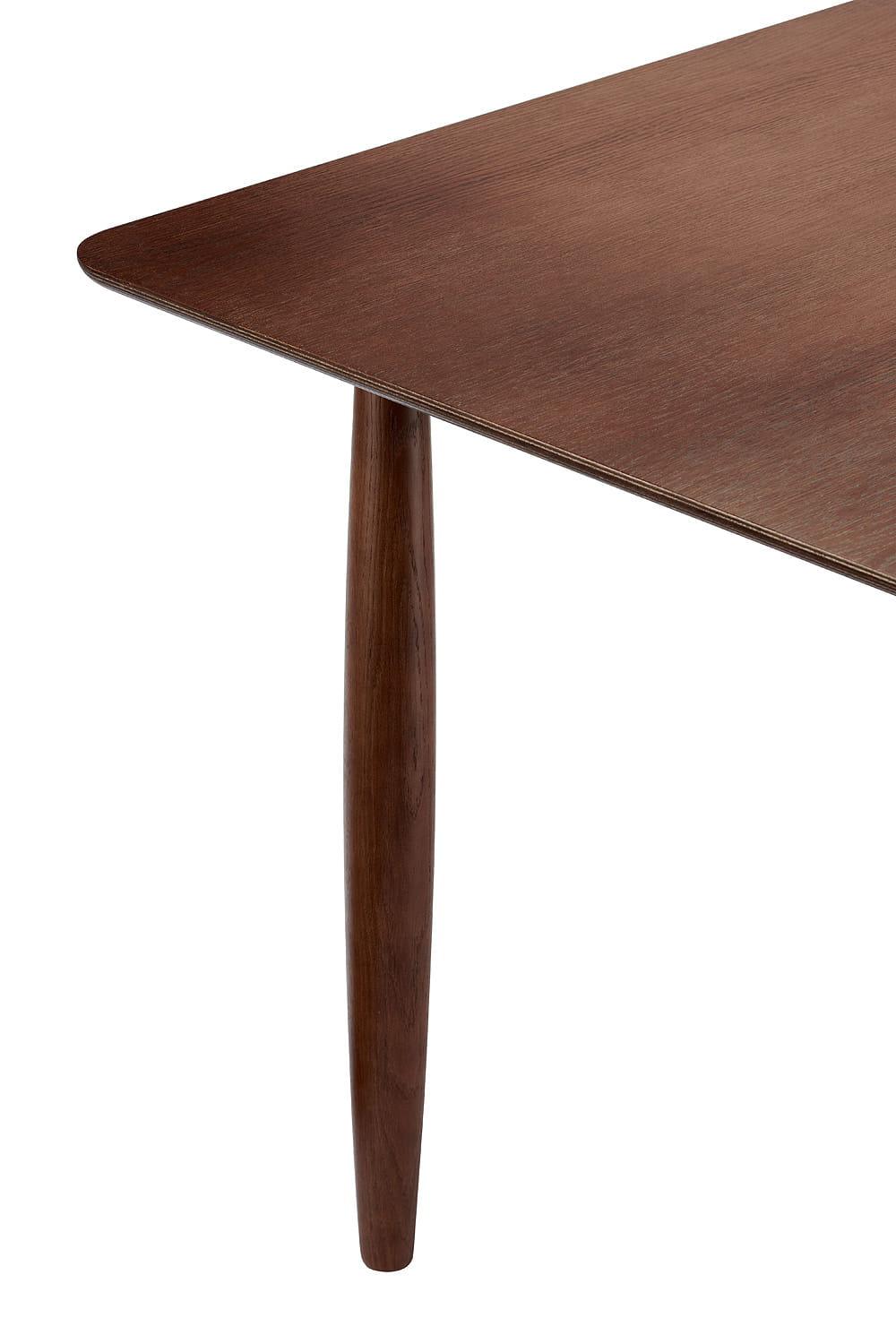 Stół jadalniany OKU ciemnobrązowy dębowy NORR11 Eye on Design