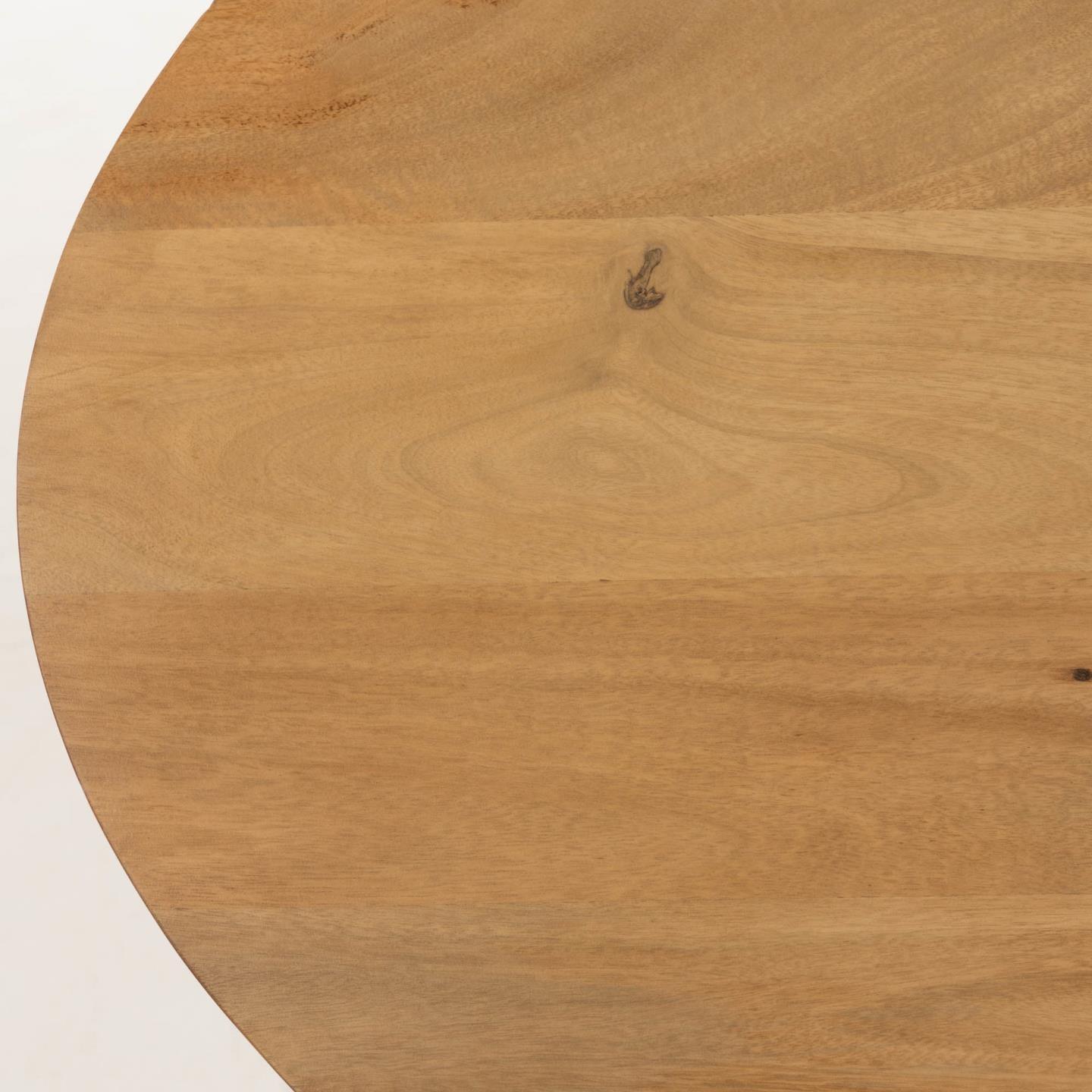 Stół LESKA drewno mango – metal, Kave Home