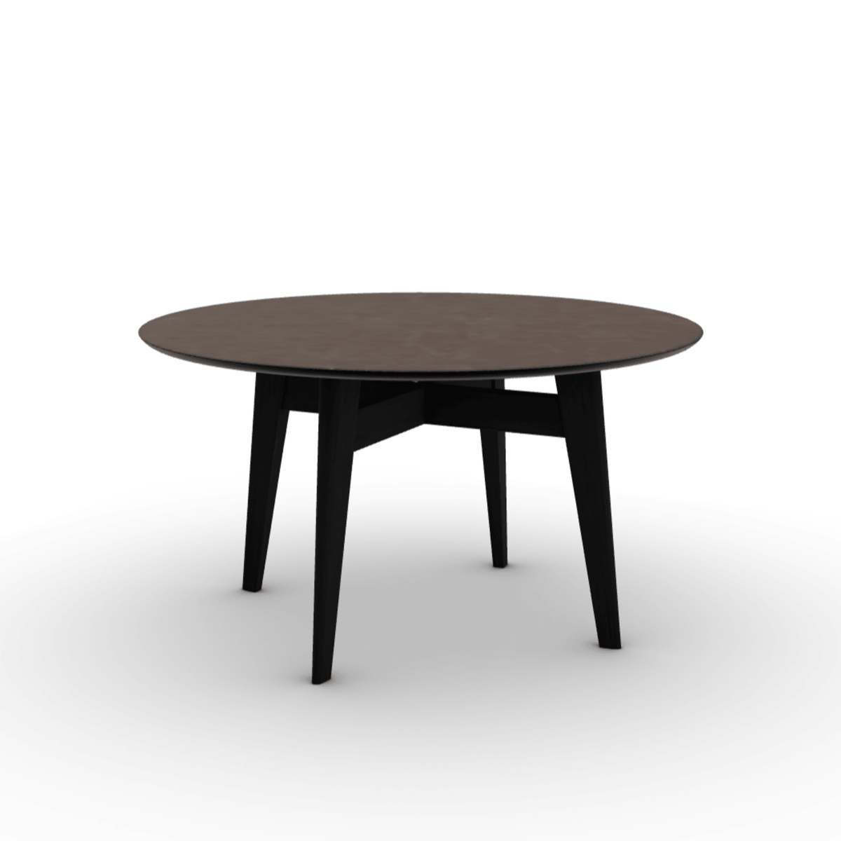 Stół okrągły ABREY brązowa ceramika – Calligaris