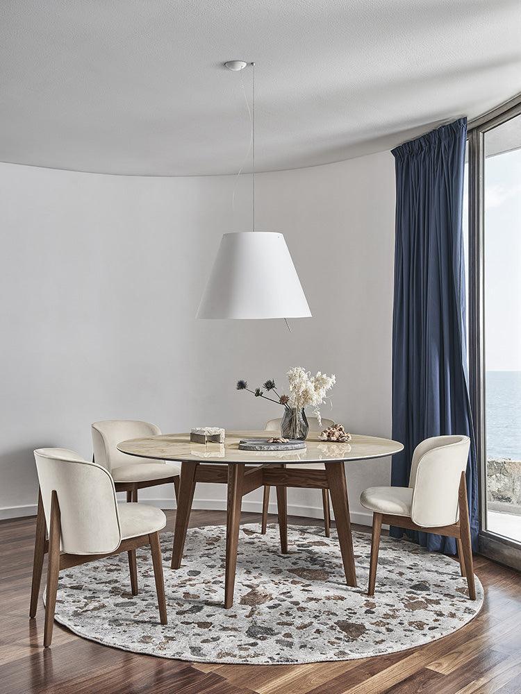 Stół okrągły ABREY antracytowy marmur Calligaris Eye on Design