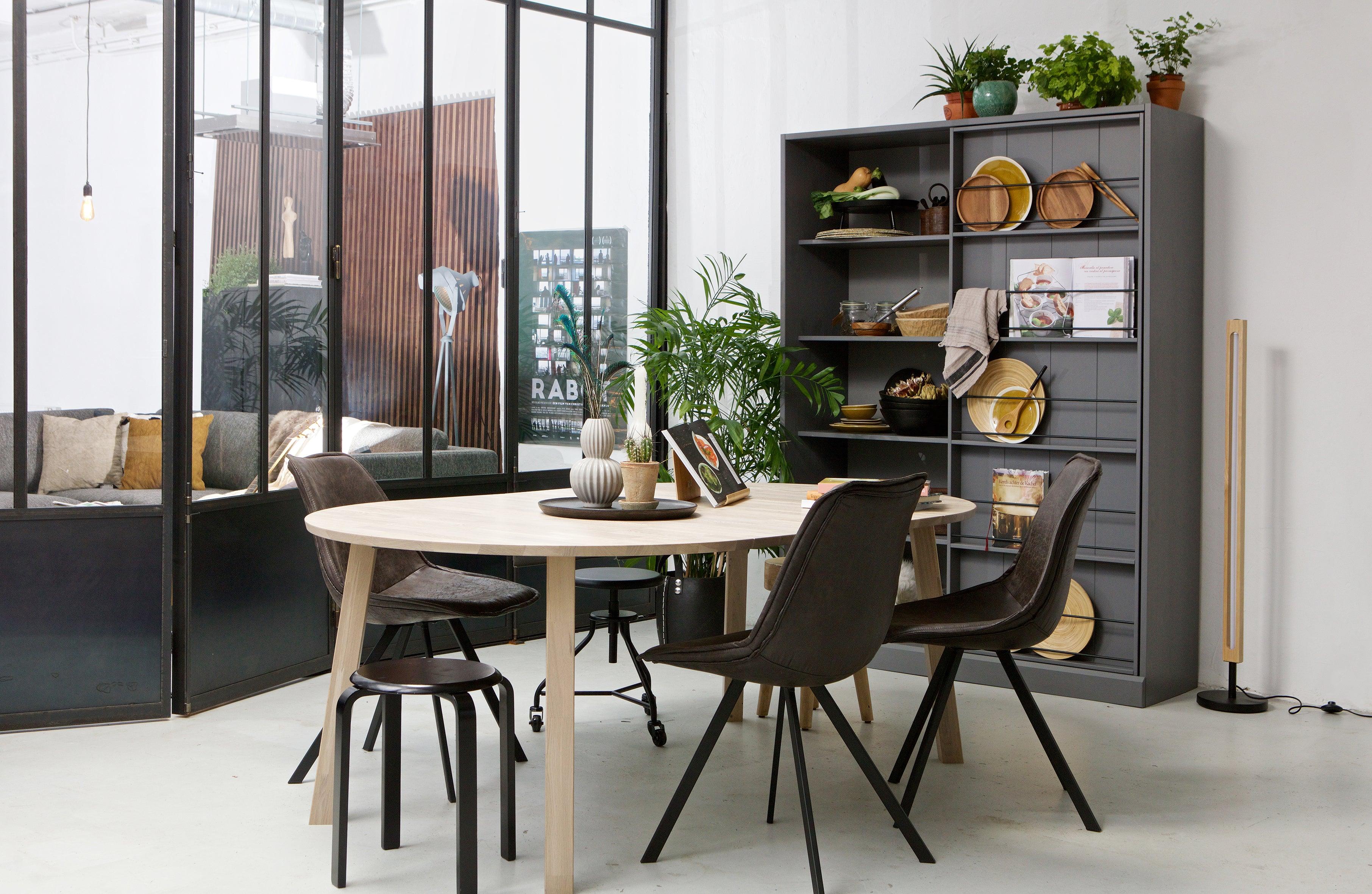 Stół okrągły rozkładany LANGE dębowy Woood Exclusive Eye on Design