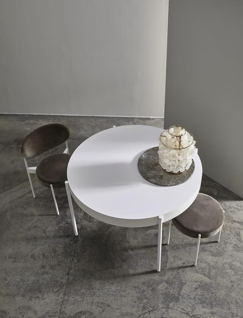 Stół okrągły SERIES 430 biały Verpan Eye on Design