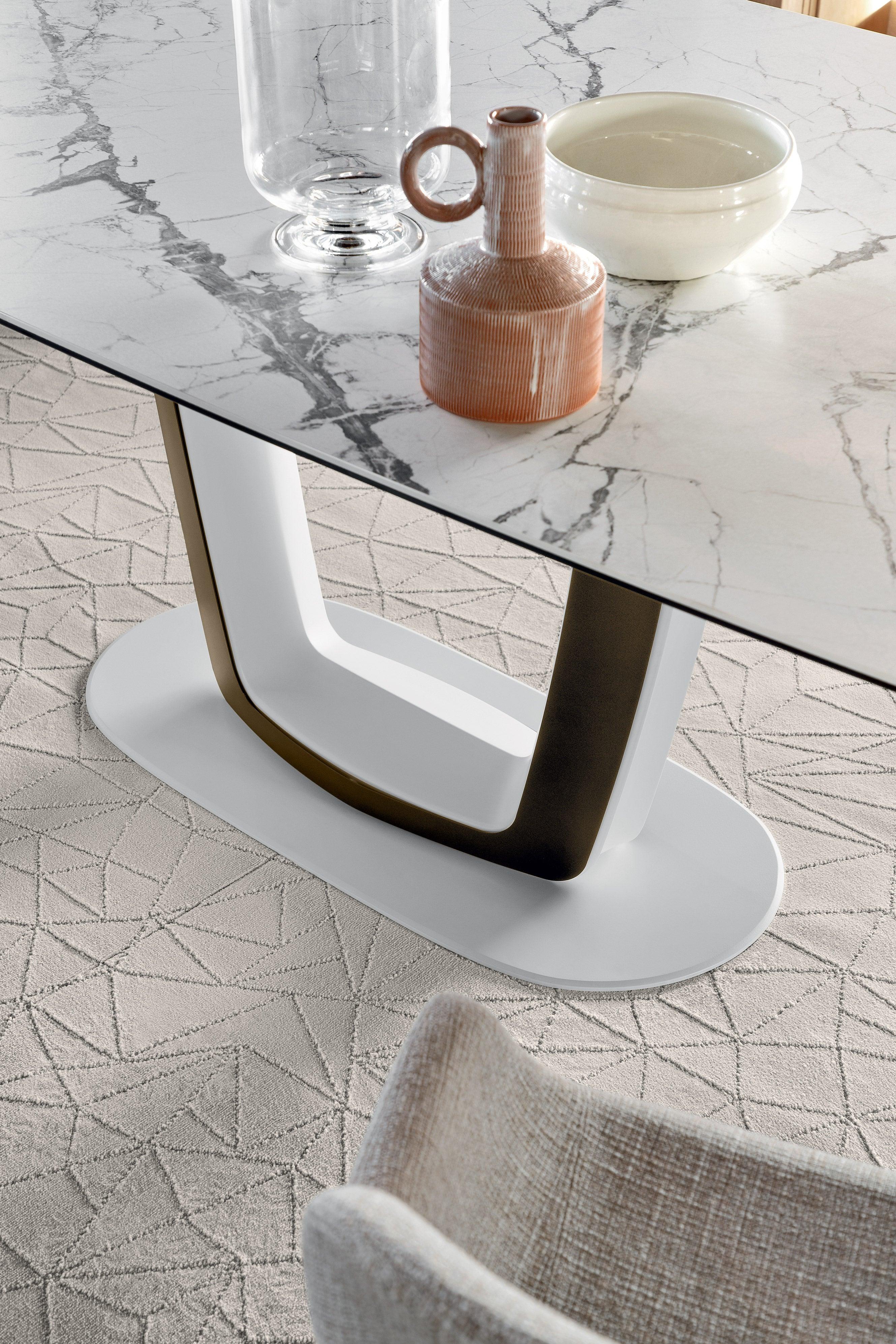 Stół ORBITAL złoty marmur Calligaris Eye on Design