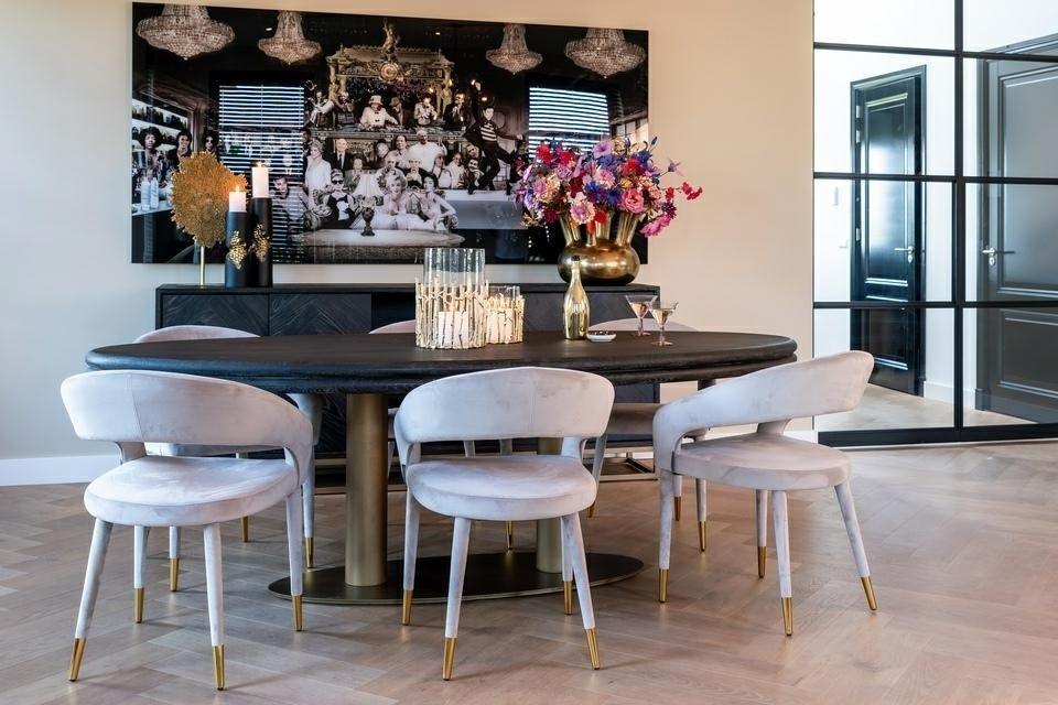 Stół owalny MACARON mosiądz Richmond Interiors Eye on Design