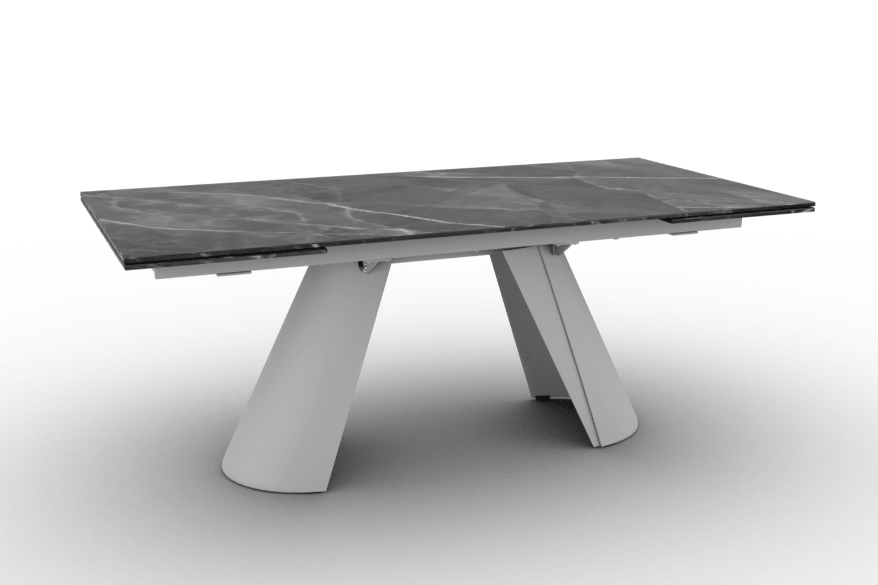 Stół prostokątny rozkładany APIAN antracytowy marmur Calligaris Eye on Design