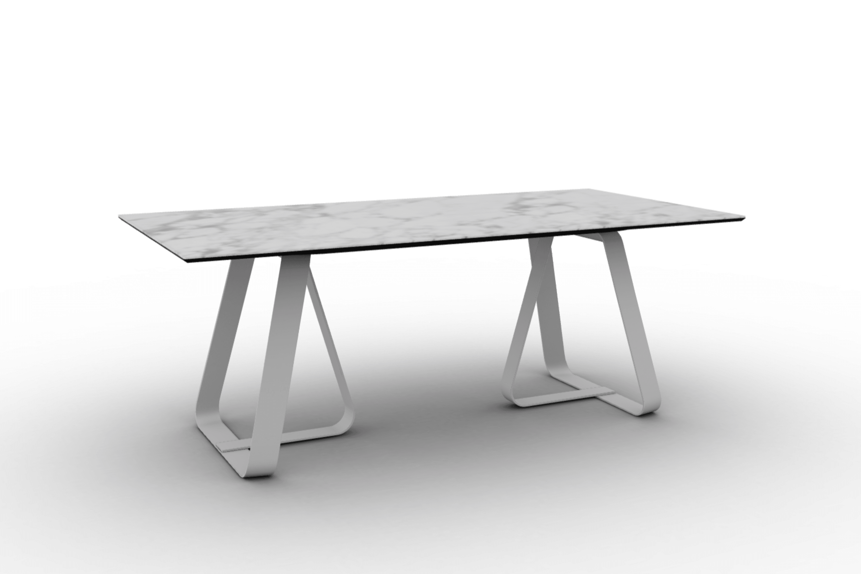 Stół prostokątny SUNSHINE biały marmur Calligaris Eye on Design