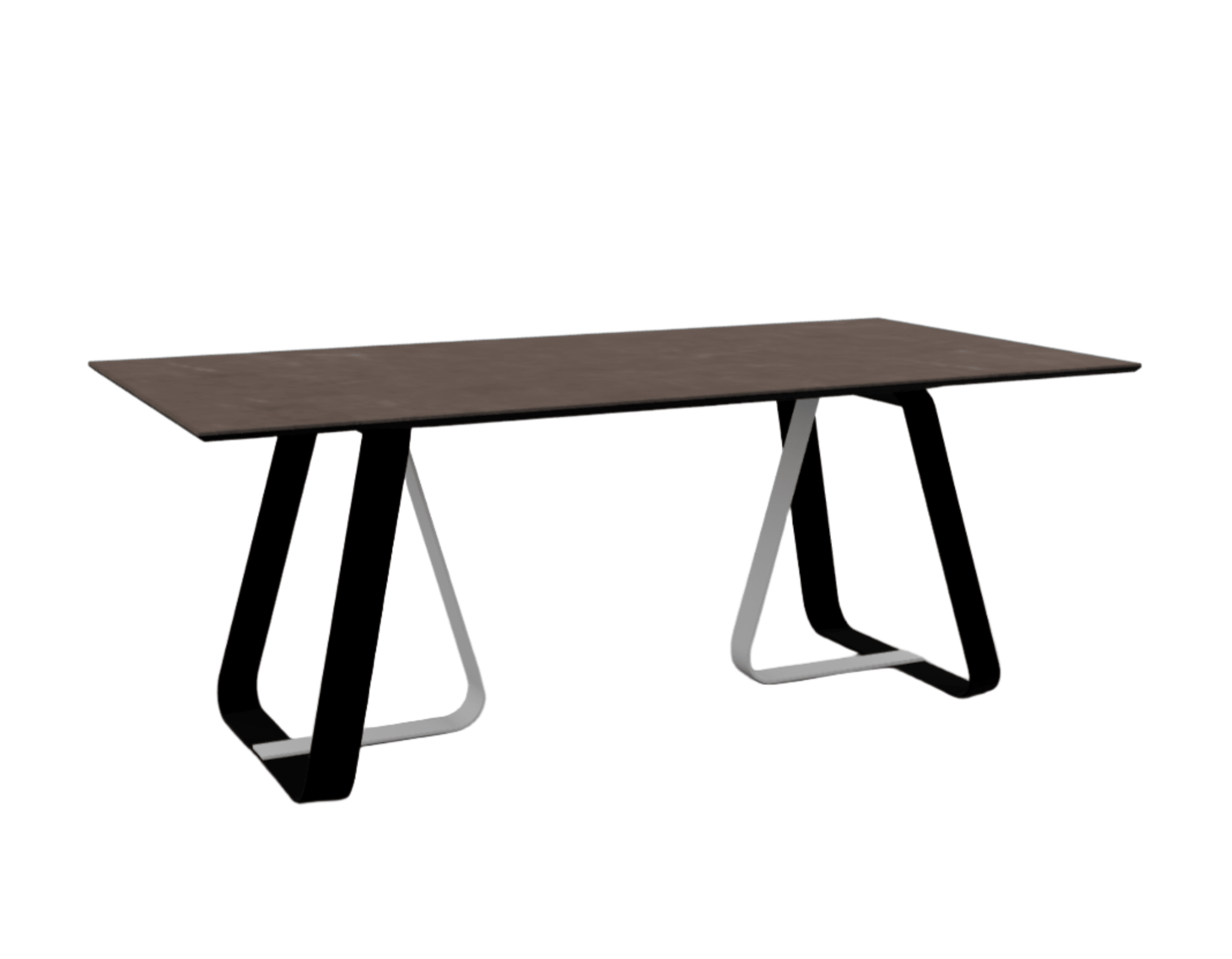 Stół prostokątny SUNSHINE brązowa ceramika Calligaris Eye on Design