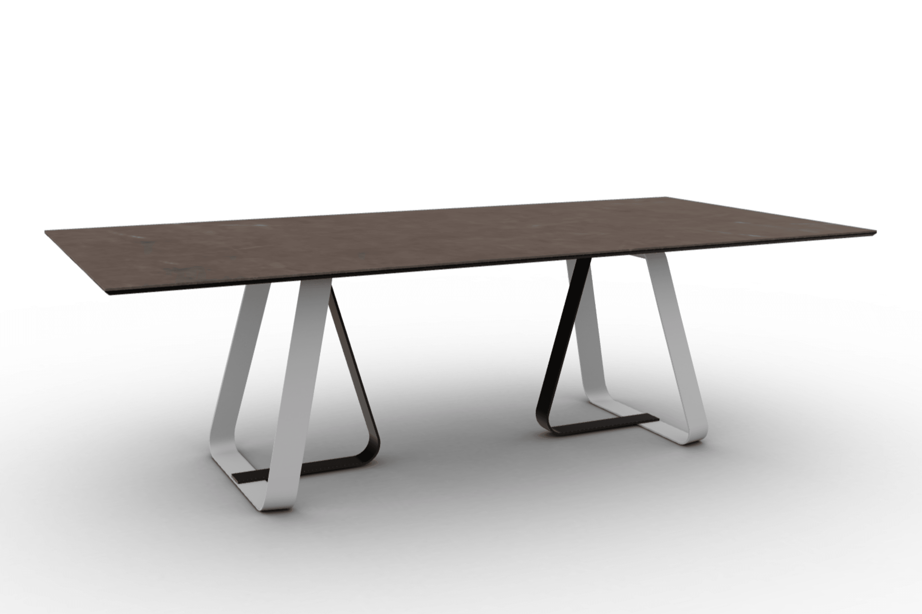 Stół prostokątny SUNSHINE brązowa ceramika Calligaris Eye on Design