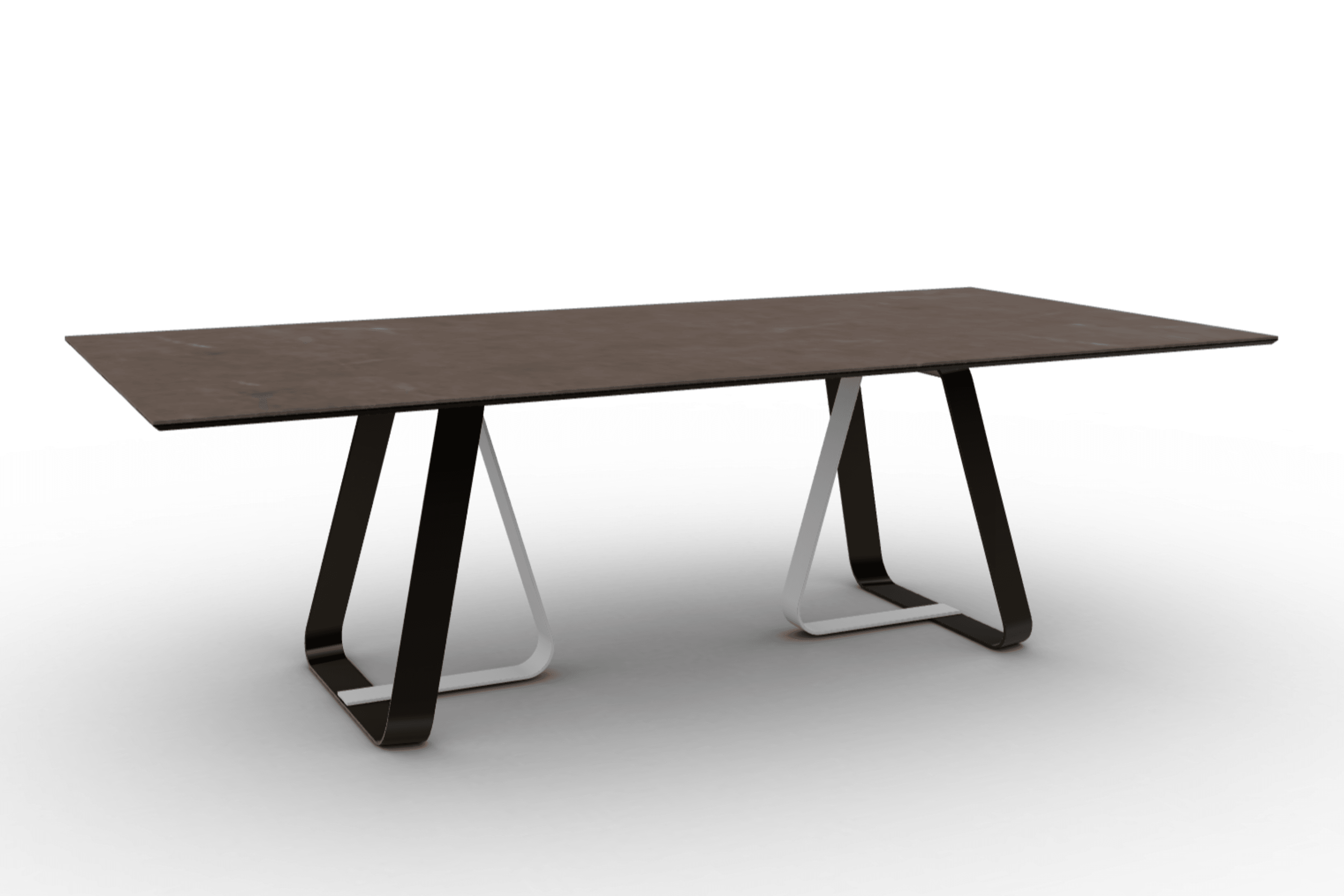 Stół prostokątny SUNSHINE brązowa ceramika Calligaris Eye on Design