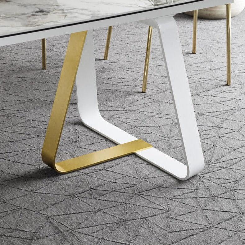 Stół prostokątny SUNSHINE jasnoszara ceramika Calligaris Eye on Design