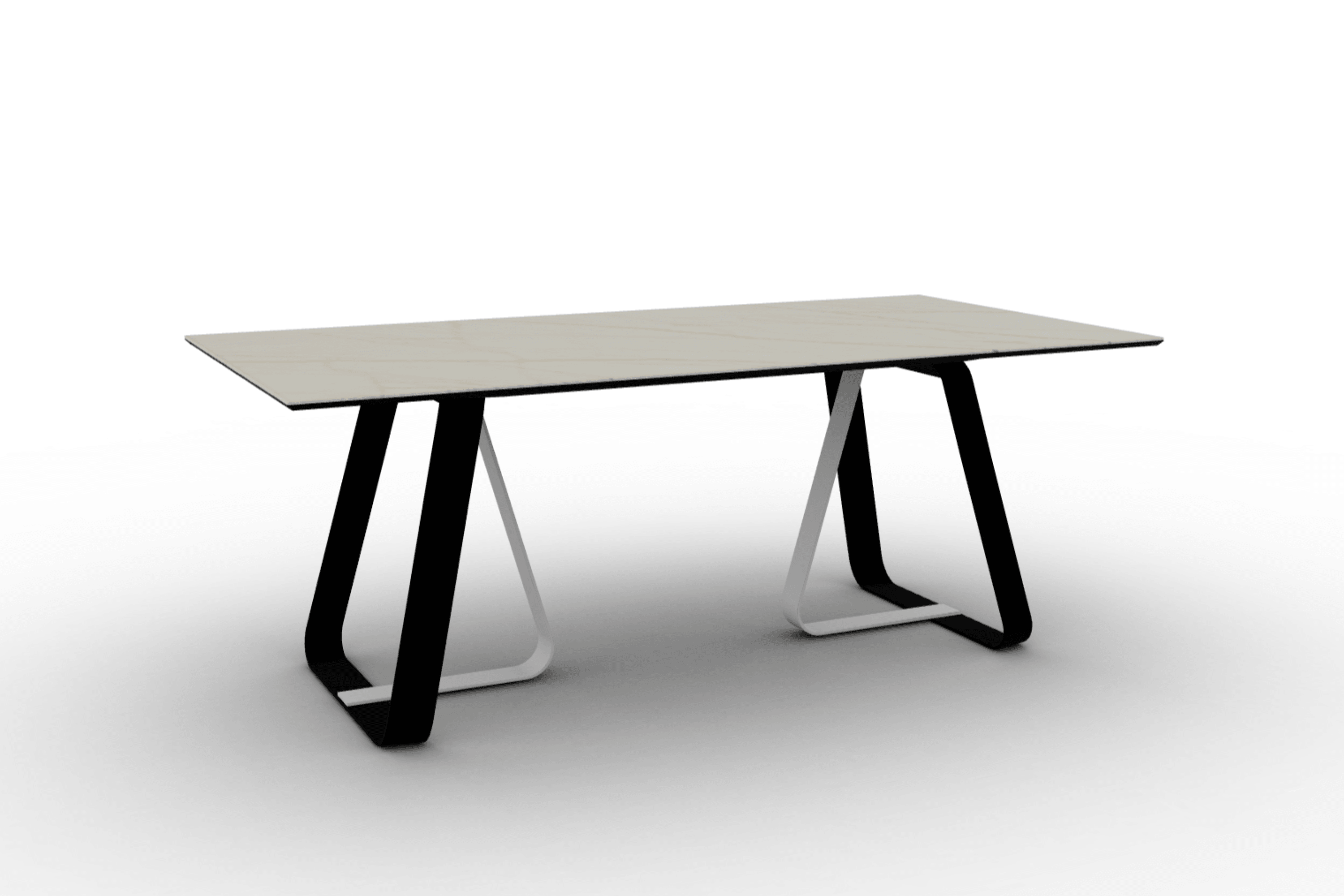 Stół prostokątny SUNSHINE złoty marmur Calligaris Eye on Design