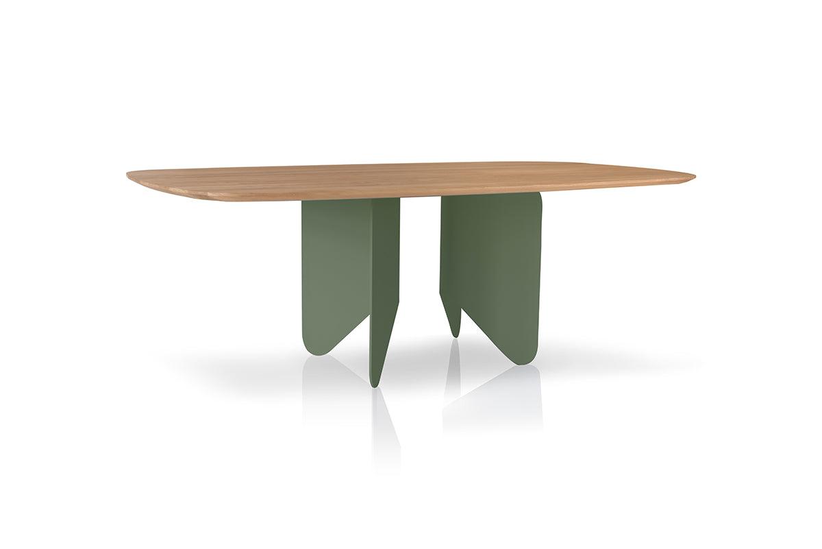 Stół ROOTS lity dąb z metalową podstawą Nobonobo Eye on Design