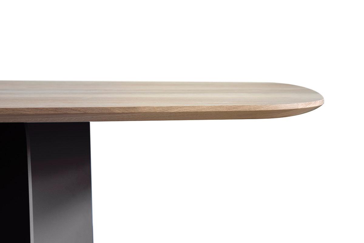 Stół ROOTS lity dąb z metalową podstawą Nobonobo Eye on Design