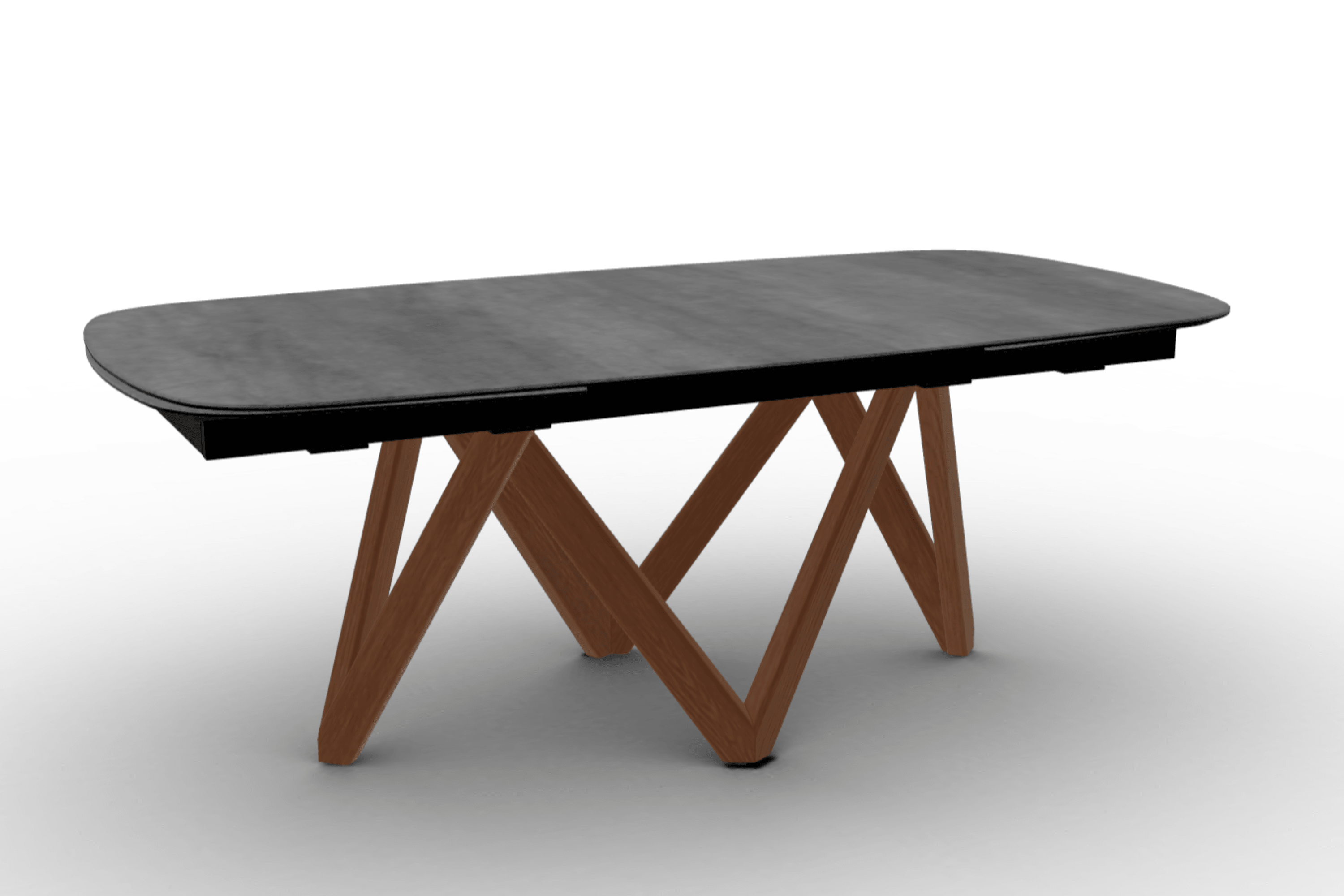 Stół rozkładany CARTESIO cement Calligaris 200 cm orzechowe drewno Eye on Design