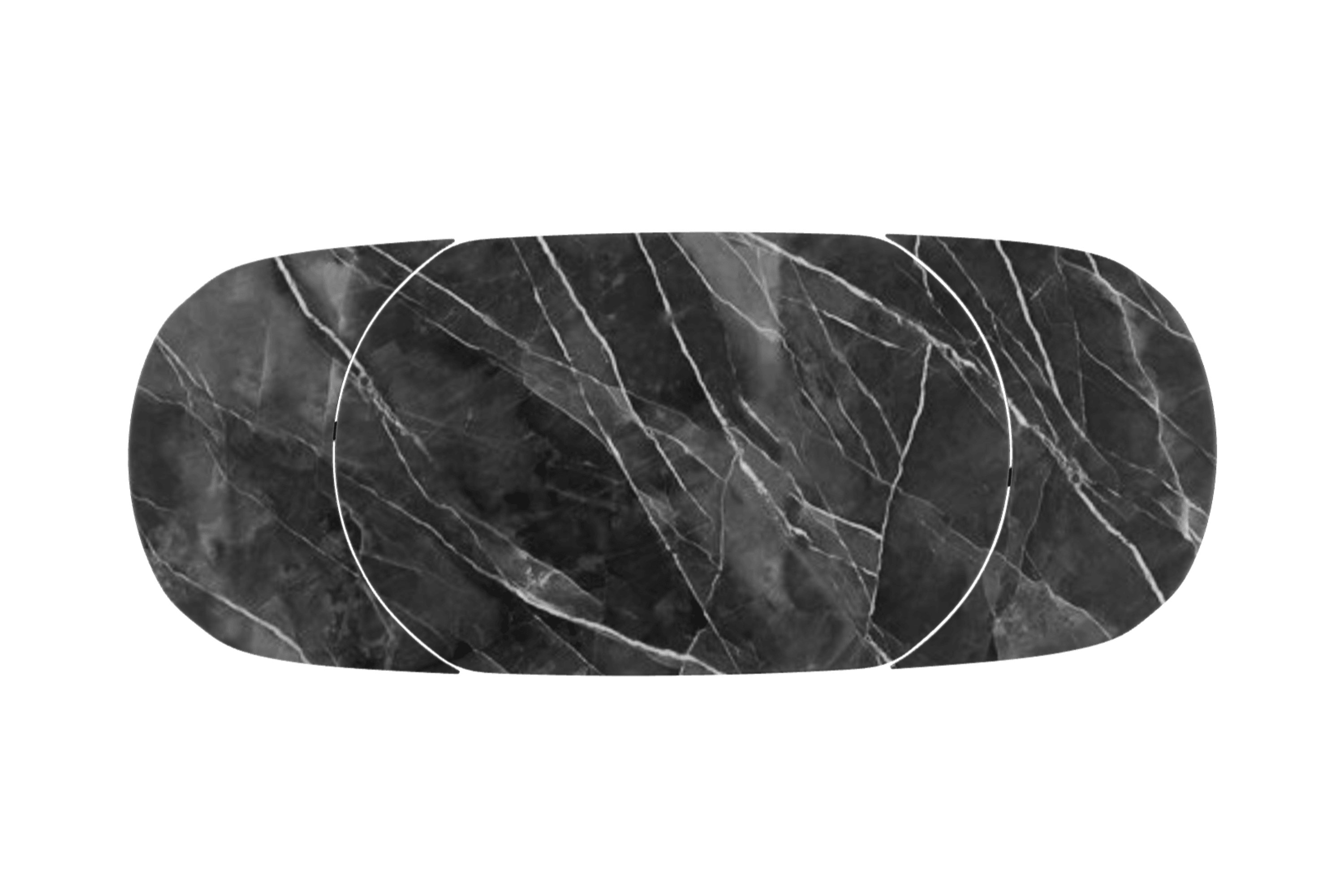 Stół rozkładany ORBITAL antracytowy marmur Calligaris Eye on Design