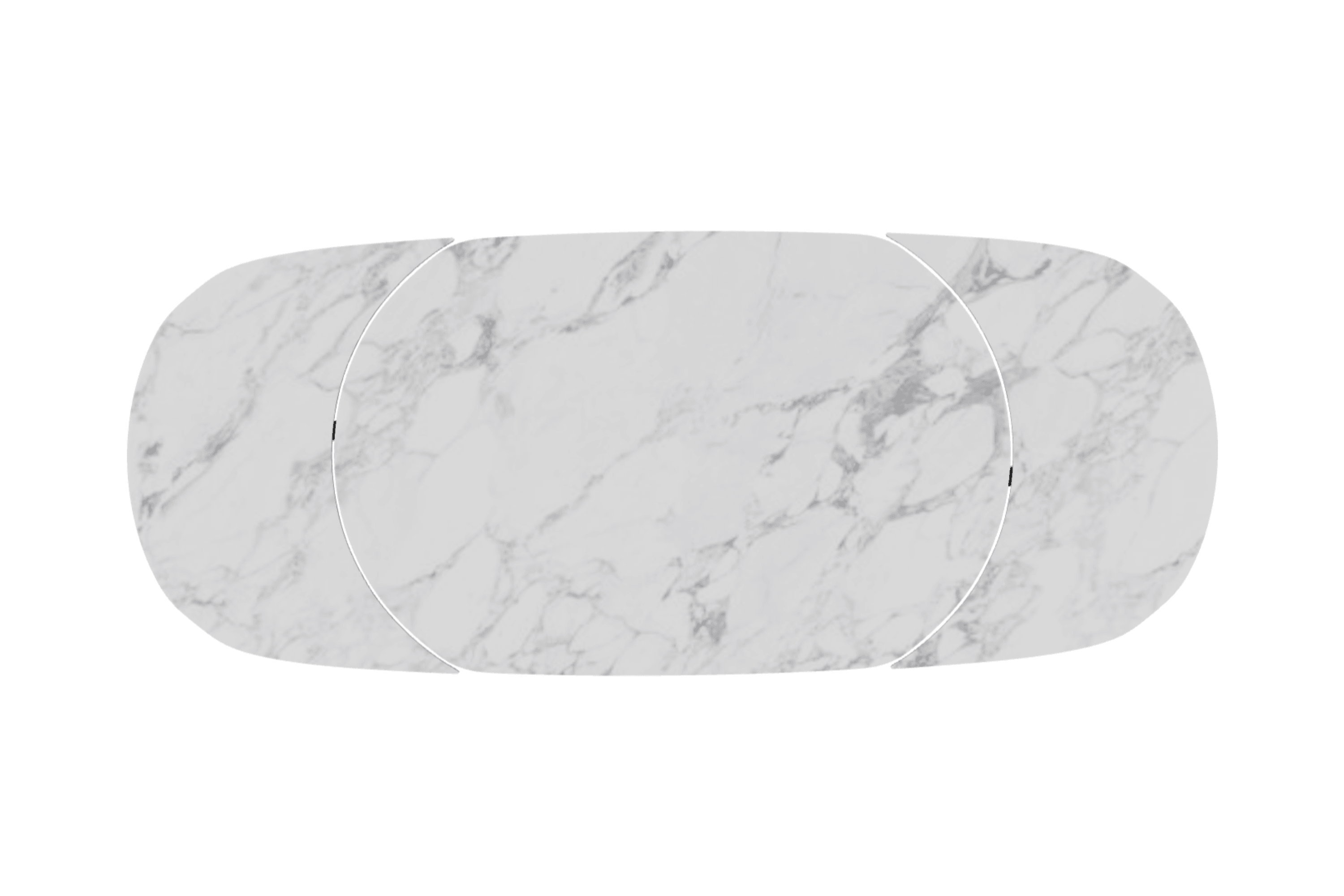 Stół rozkładany ORBITAL biały marmur Calligaris Eye on Design