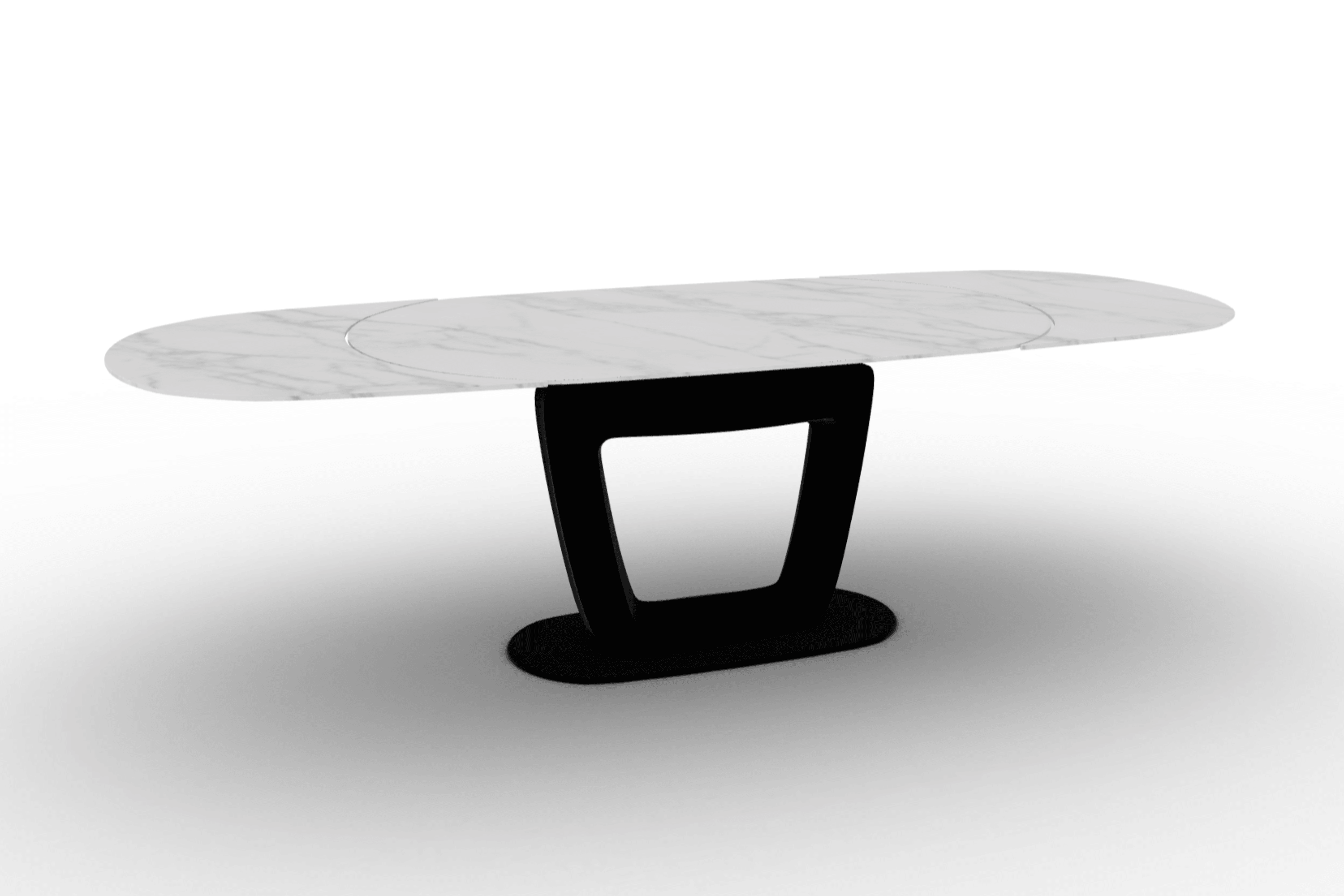 Stół rozkładany ORBITAL kremowy marmur Calligaris Eye on Design