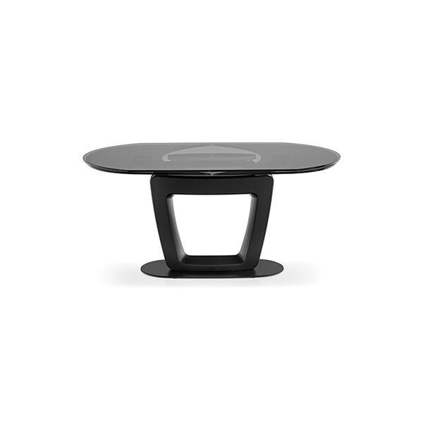 Stół rozkładany ORBITAL szare szkło Calligaris Eye on Design