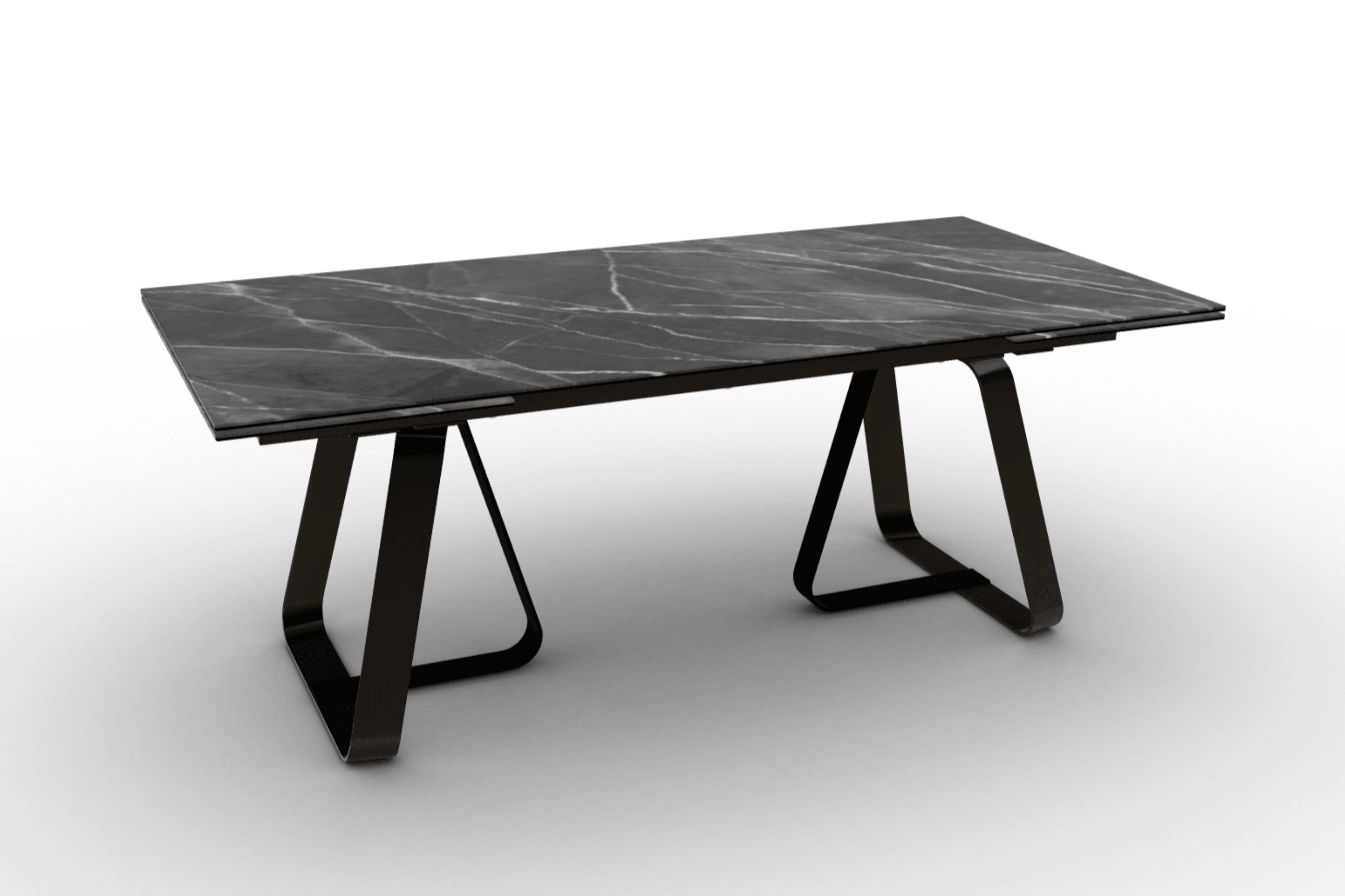 Stół rozkładany prostokątny SUNSHINE antracytowy marmur Calligaris Eye on Design