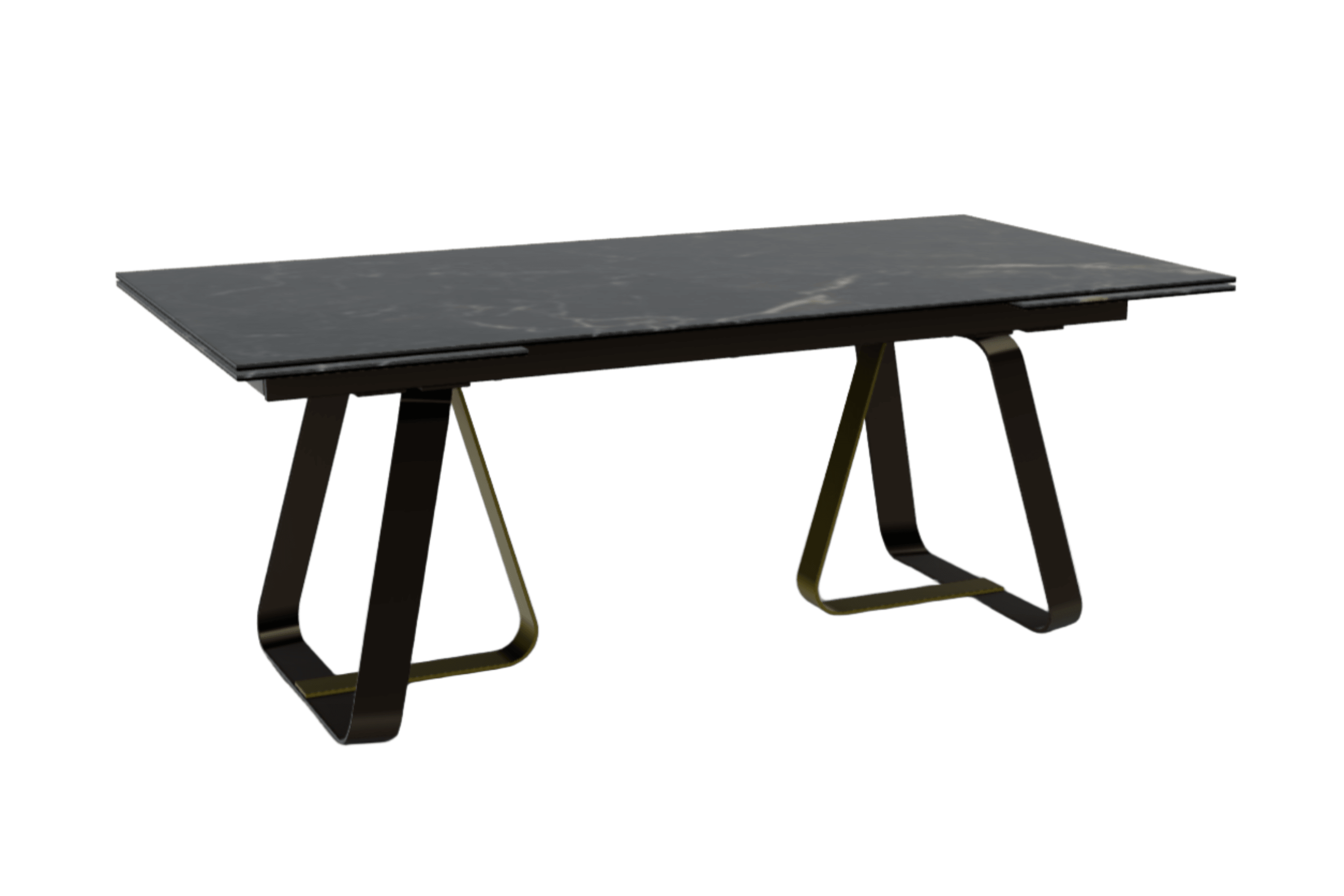 Stół rozkładany prostokątny SUNSHINE czarny marmur Calligaris Eye on Design