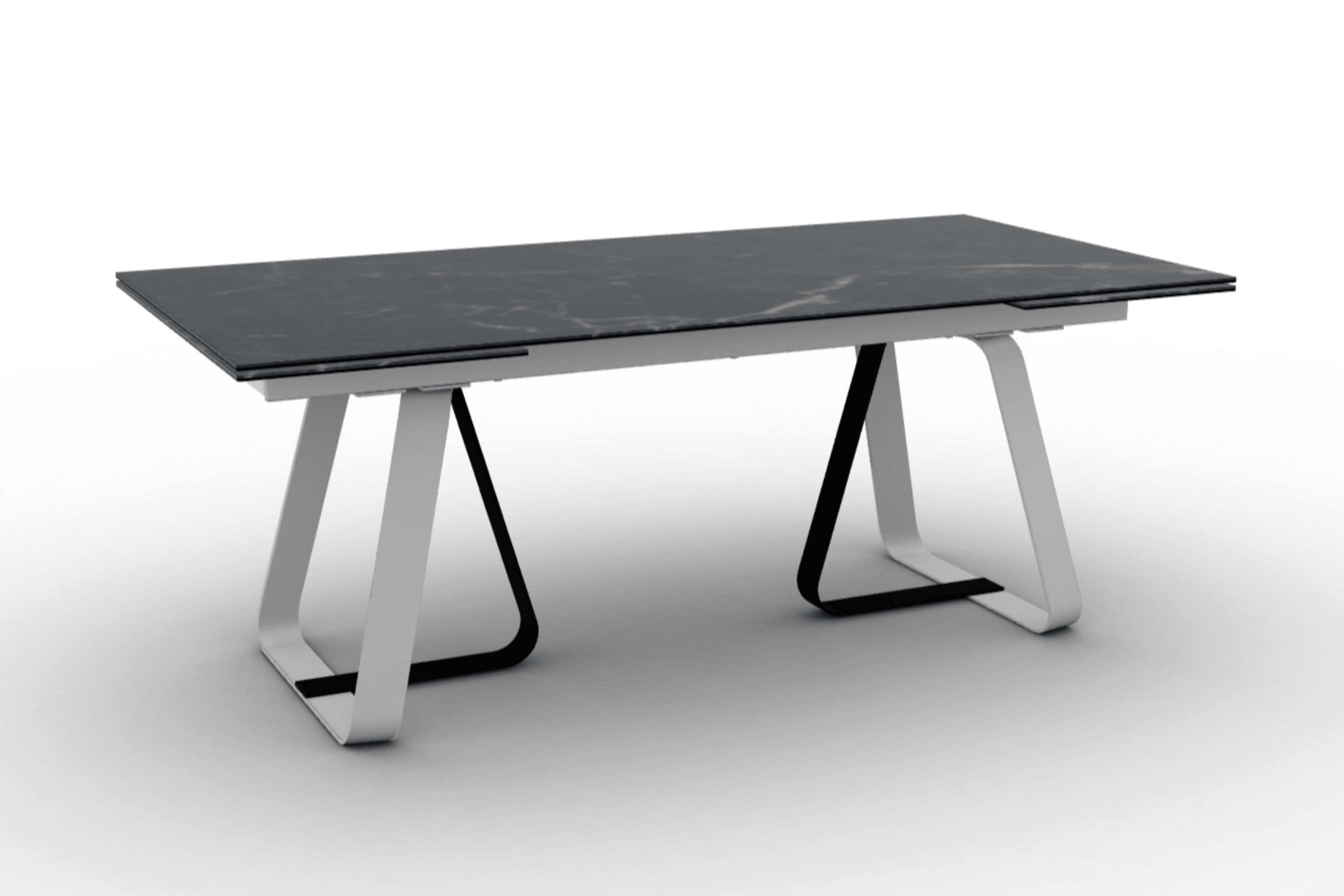 Stół rozkładany prostokątny SUNSHINE czarny marmur Calligaris Eye on Design