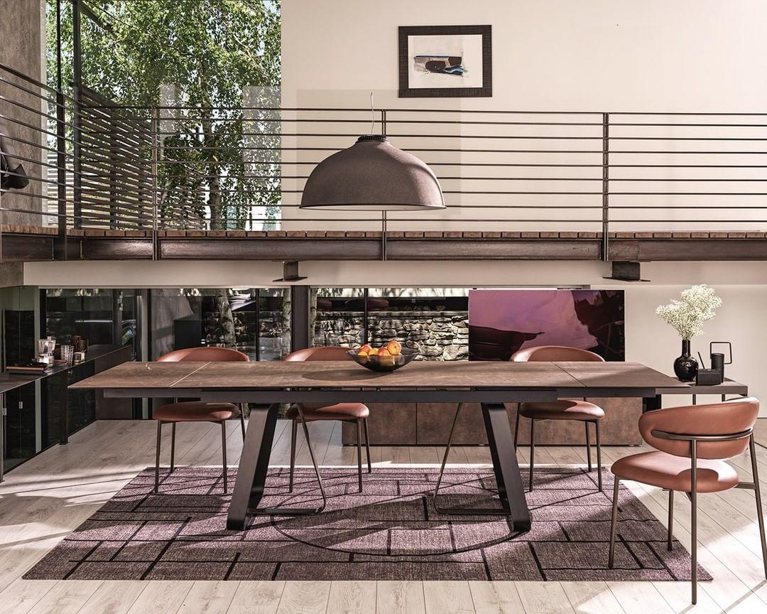 Stół rozkładany prostokątny SUNSHINE piaskowy marmur Calligaris Eye on Design