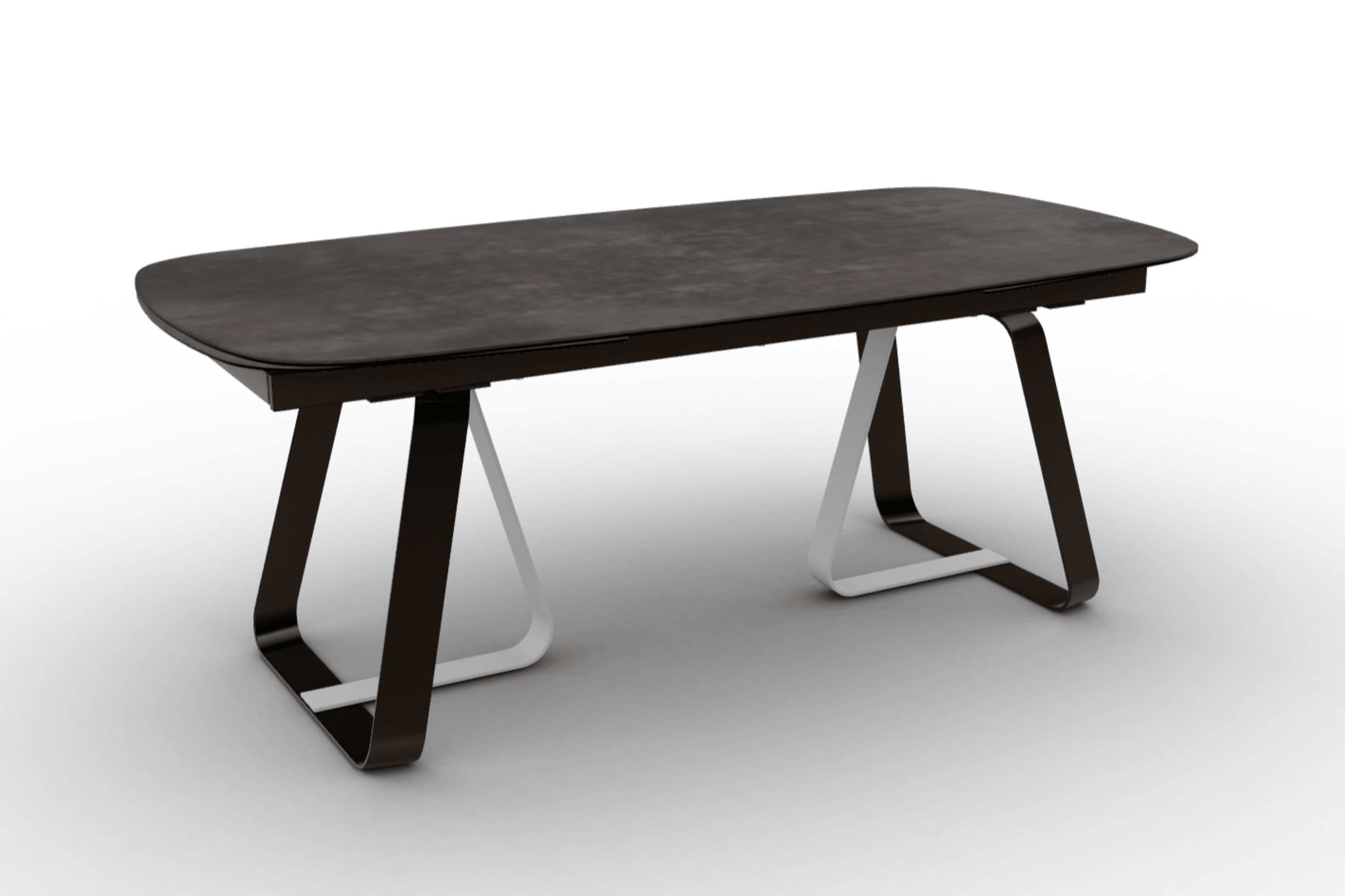 Stół rozkładany SUNSHINE ciemnoszary Calligaris matowy brąz matowa biel Eye on Design