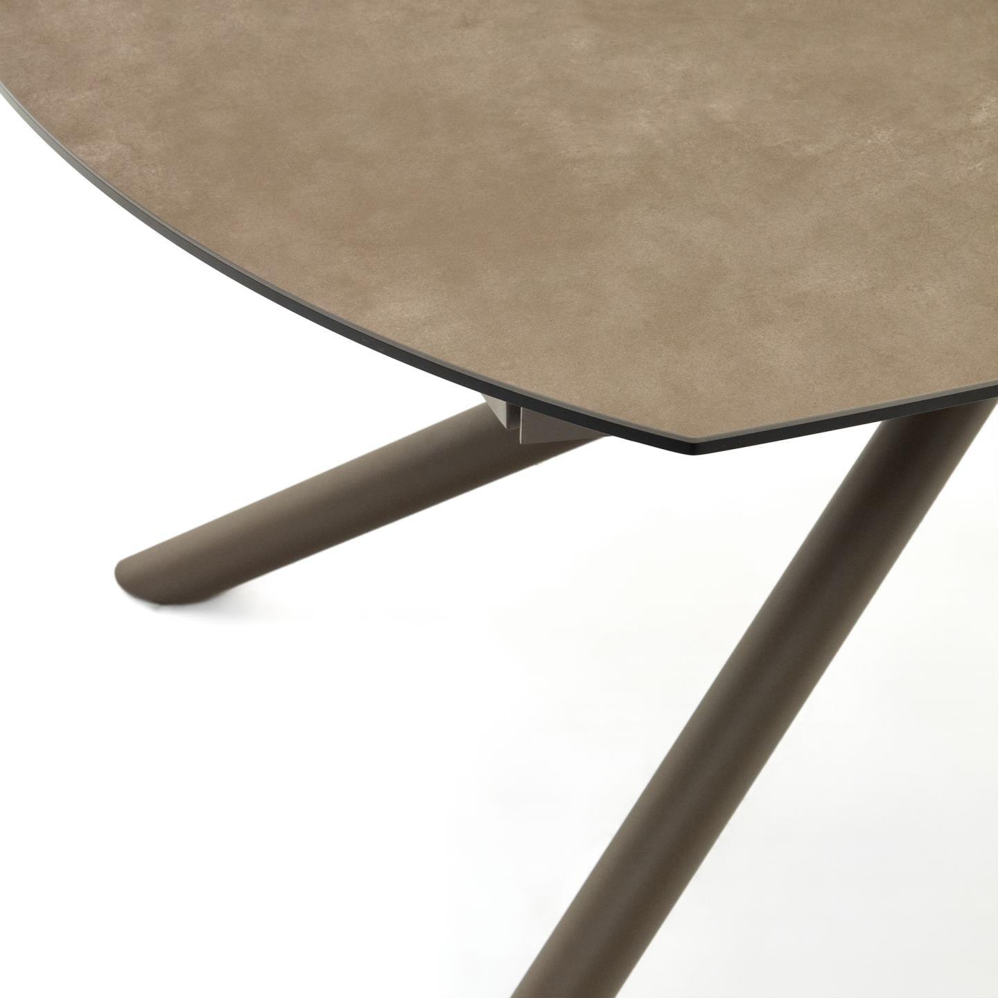 Stół rozkładany YODALIA brązowy z porcelanowym blatem La Forma Eye on Design