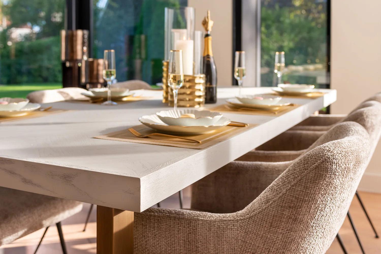 Stół WHITEBONE mosiężny Richmond Interiors Eye on Design