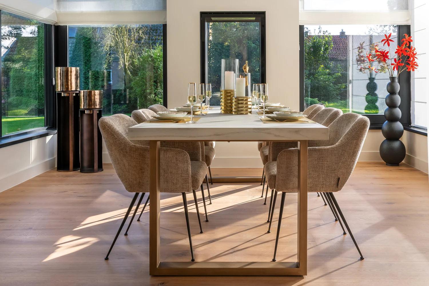 Stół WHITEBONE mosiężny Richmond Interiors Eye on Design