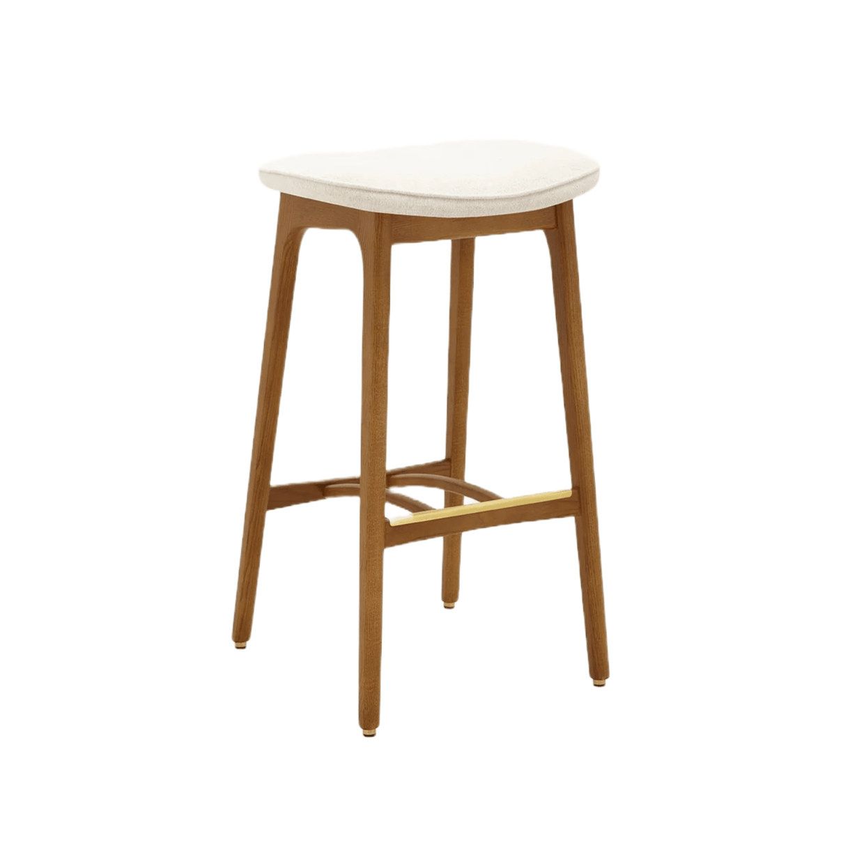 Stołek barowy 200-190 biały w tkaninie Marble White 366 concept Eye on Design