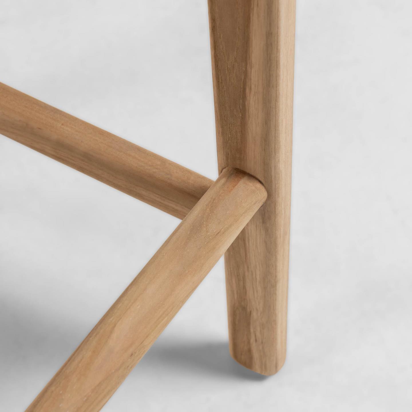 Stołek barowy CALIXTA brązowa skóra La Forma Eye on Design