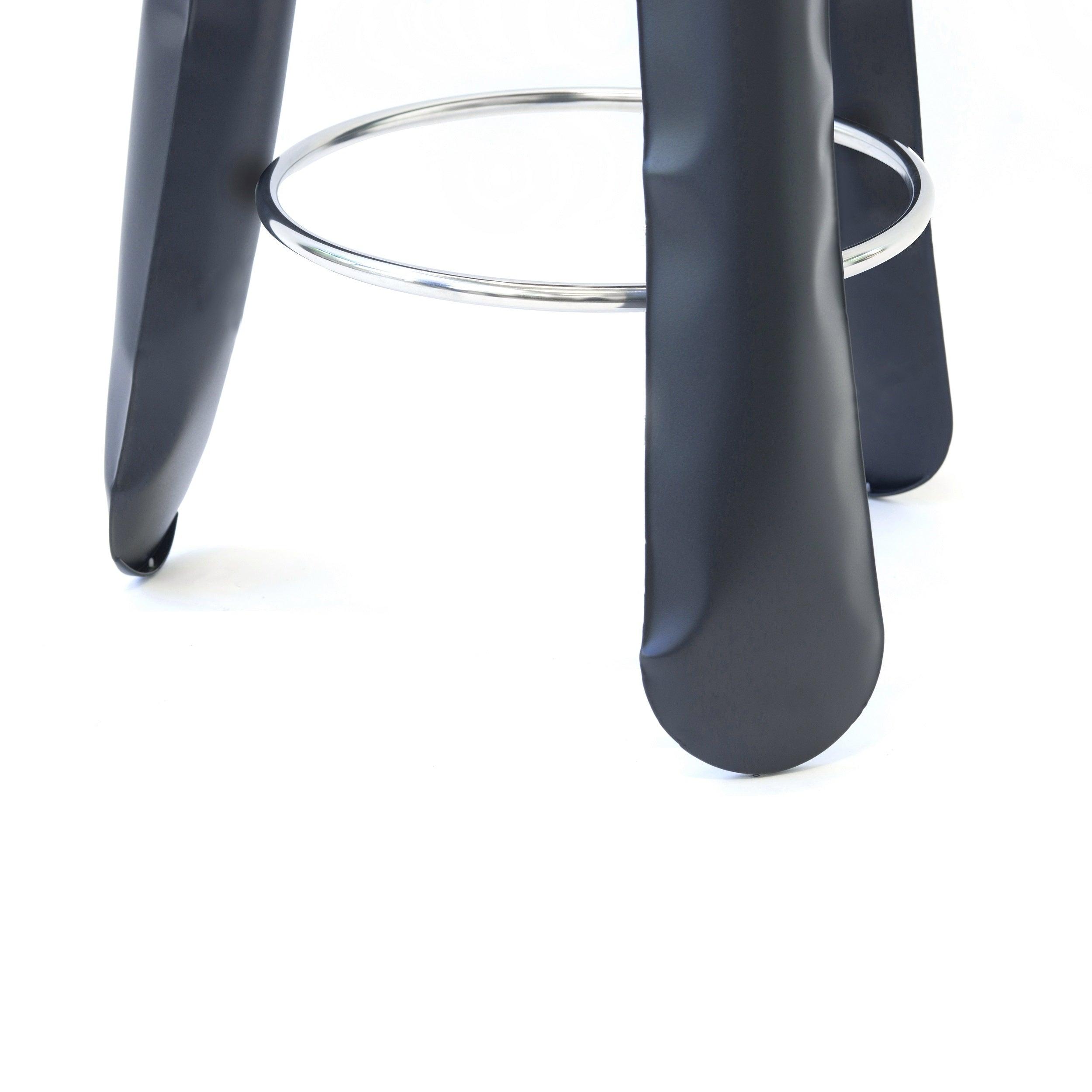 Stołek barowy PLOPP grafitowo-szary mat Zieta Studio Eye on Design