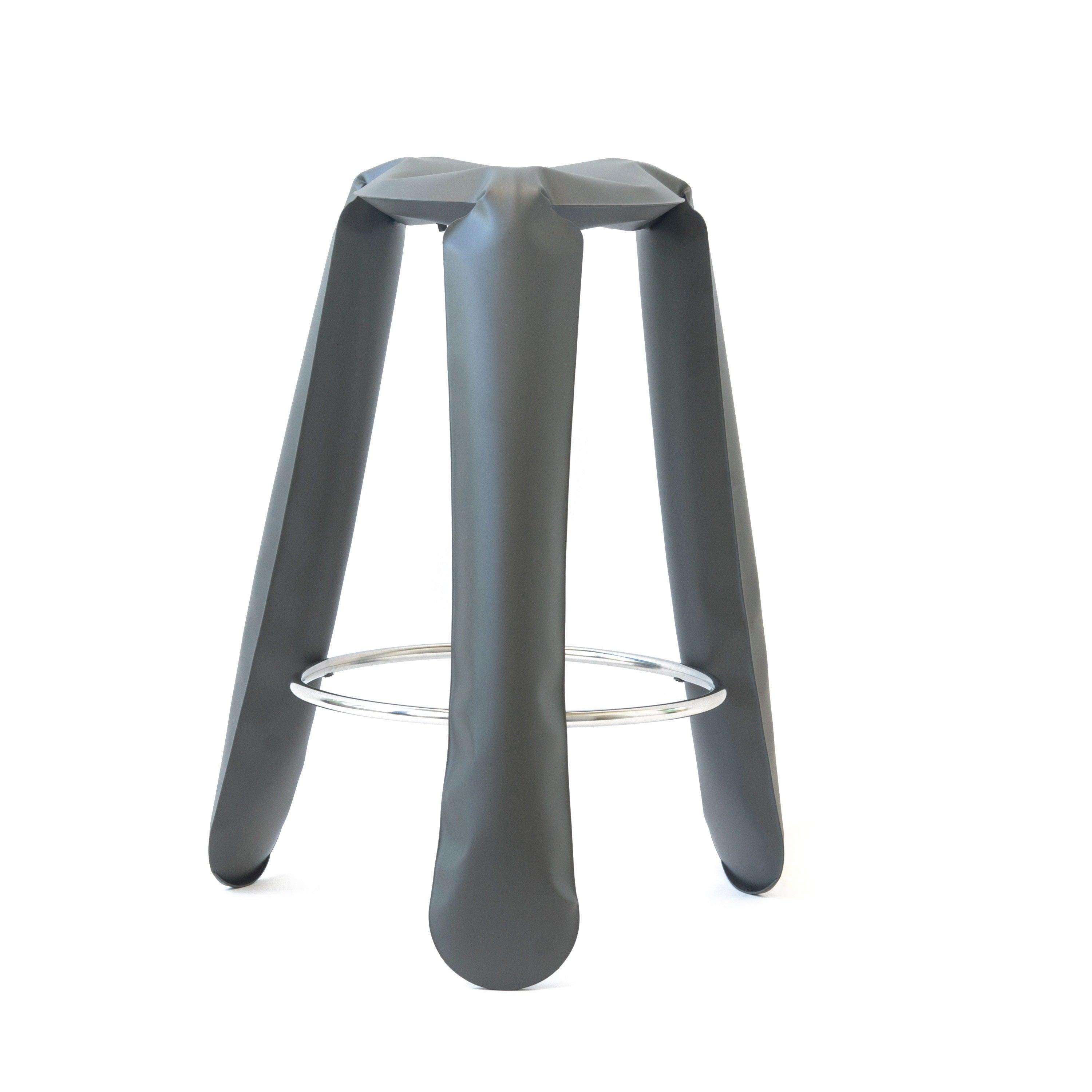 Stołek barowy PLOPP szary mat Zieta Studio Eye on Design